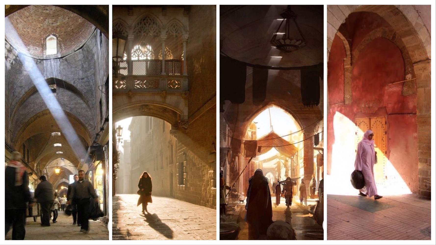 〈壺〉イメージコラージュ “砂漠の旧市街” Genshin Impact HoYoLAB