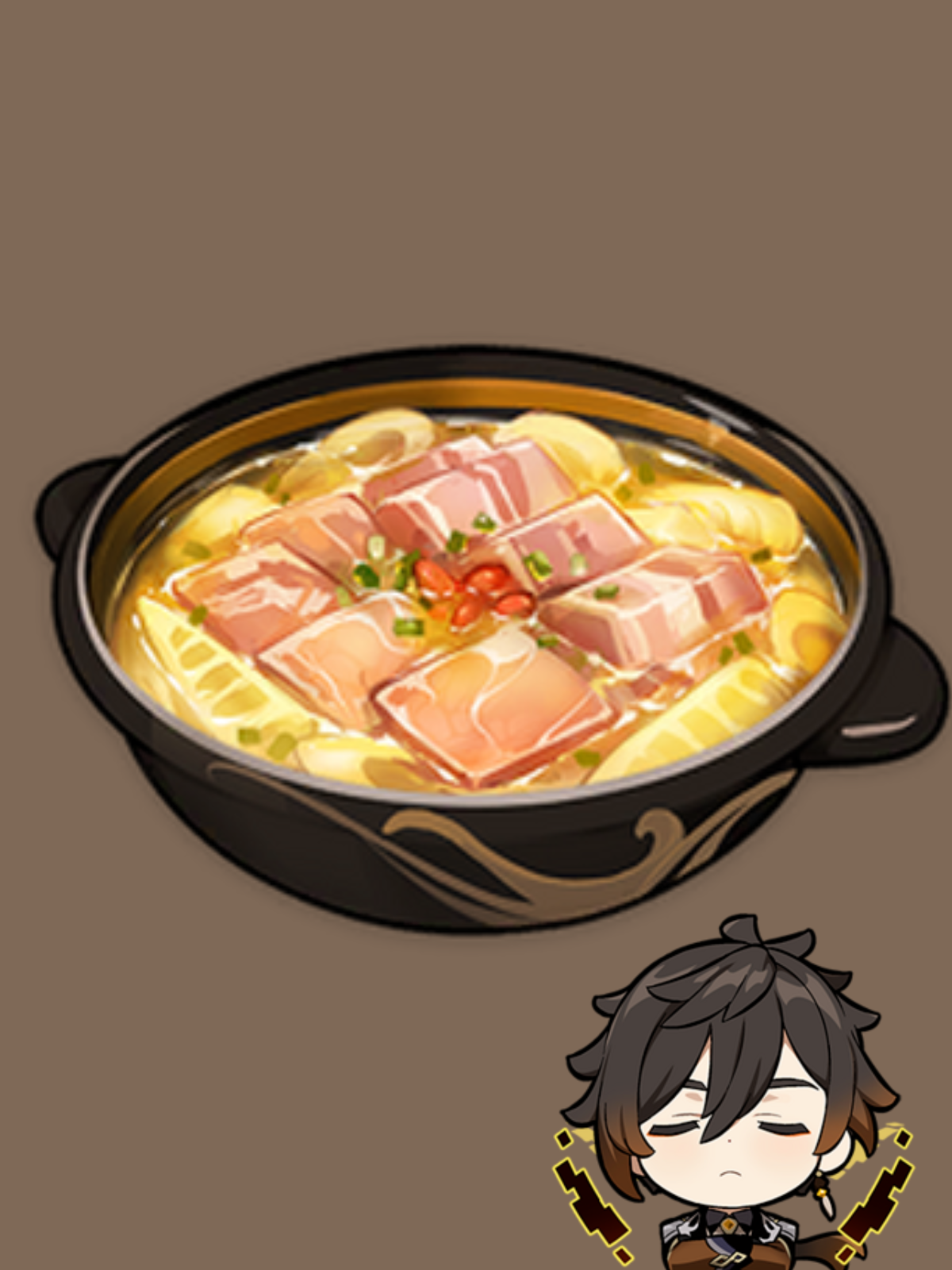 Zhongli's specialty slow cooked bamboo shoot soup Genshin Impact