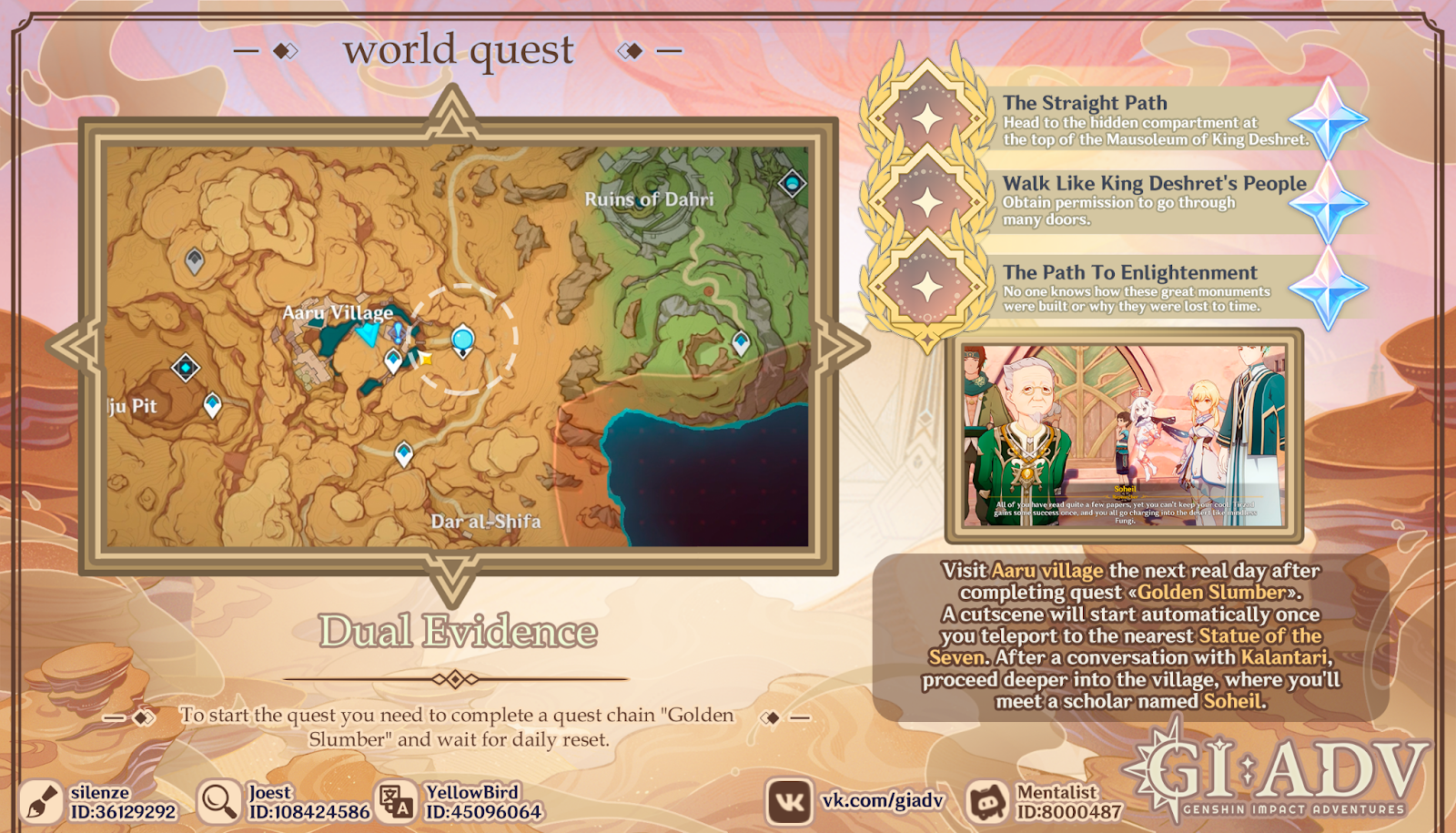 Dual Evidence world quest Genshin Impact HoYoLAB