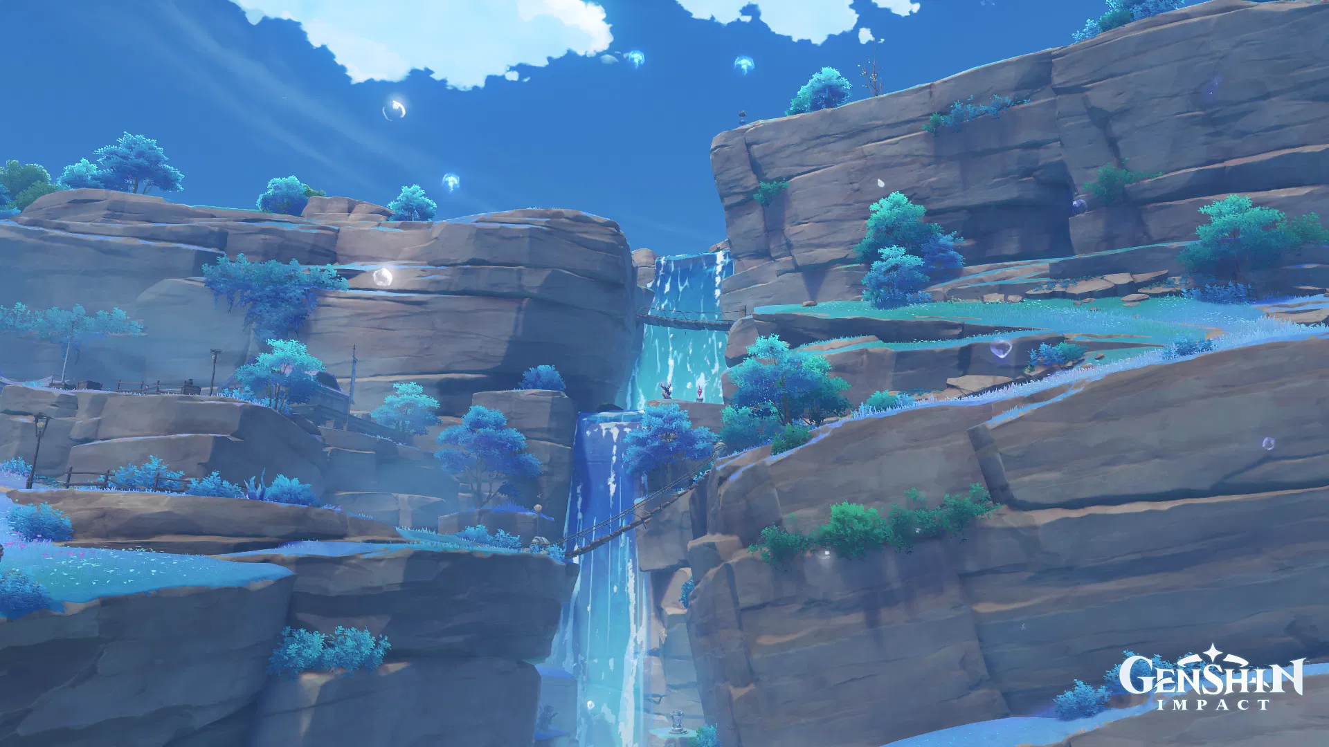 Sangonomiya Waterfall Genshin Impact HoYoLAB