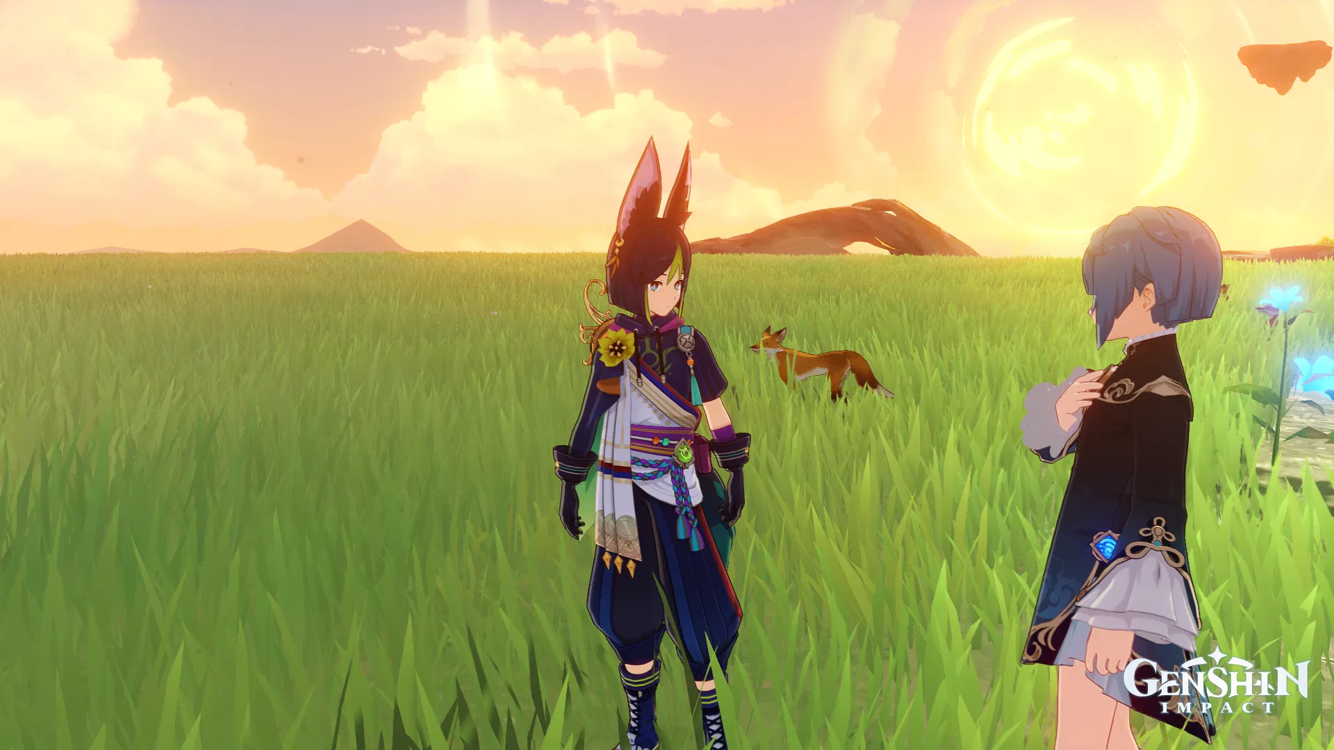 Тигнари исследует мир и дергает себя за ушко Genshin Impact | HoYoLAB