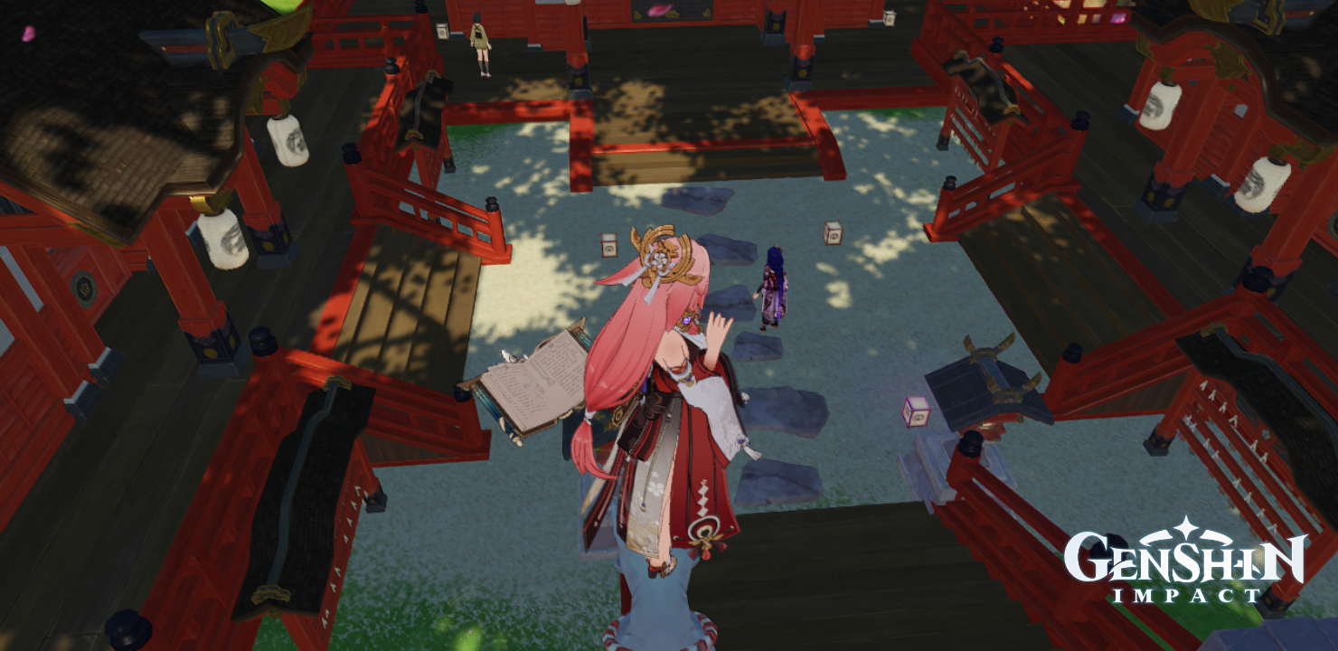 Climbing Sky Kitsune Statue Float Genshin Impact HoYoLAB