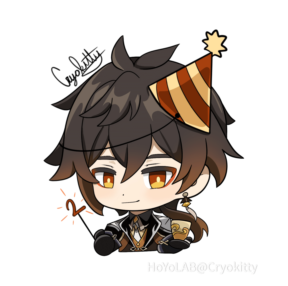 Zhongli Emoji!! 🎉🎉 Genshin Impact HoYoLAB