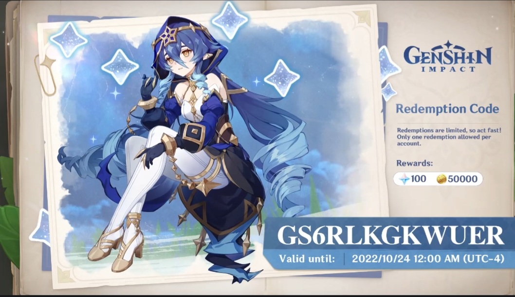 third code Genshin Impact | HoYoLAB