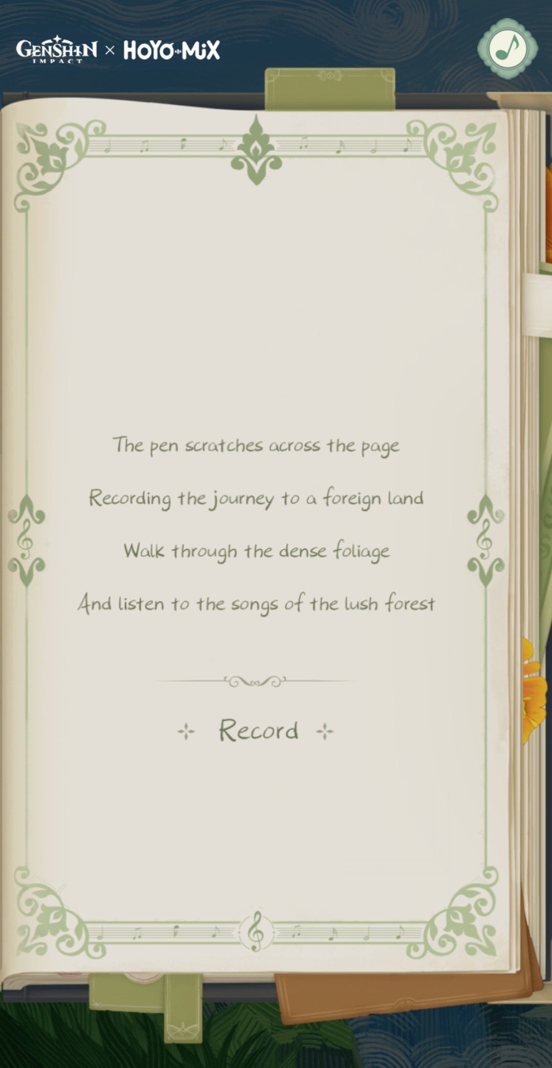 Songs of the forest genshin impact hoyolab