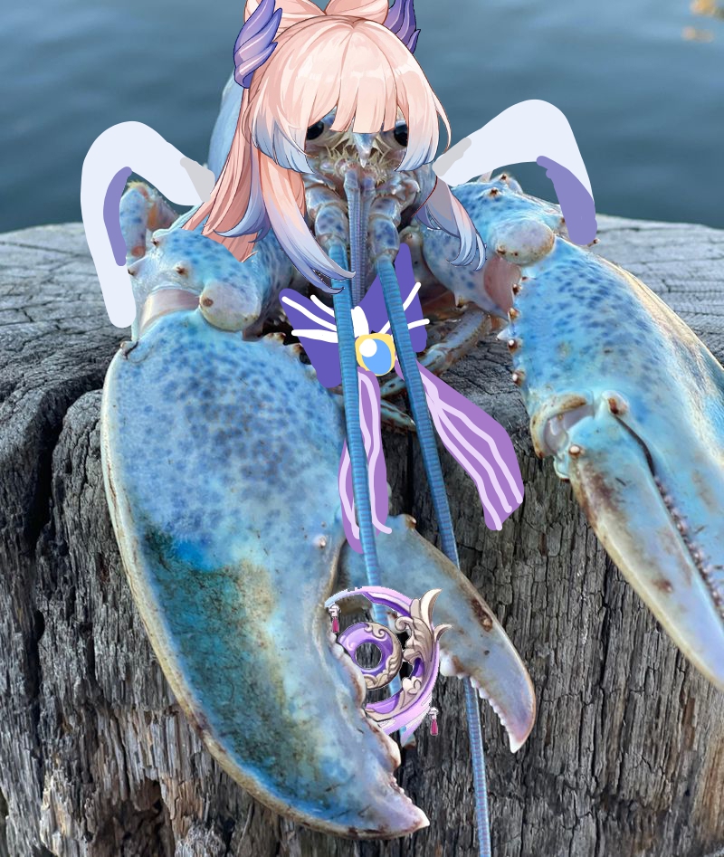 Kokomi Blue Lobster Jumpscare Genshin Impact HoYoLAB