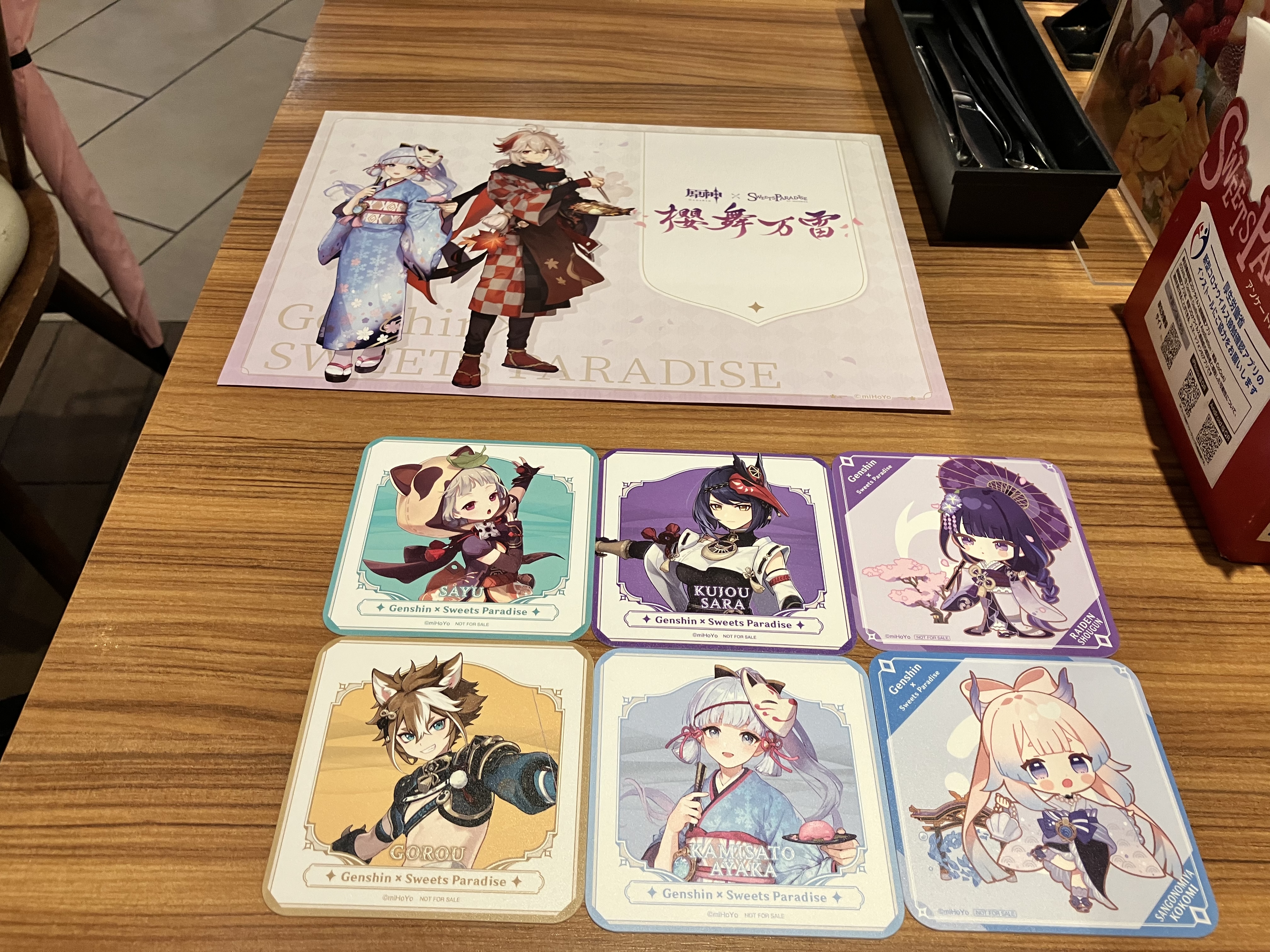 原神×SWEETS PARADISE -櫻舞万雷- アクリルスタンド スイパラ スイーツ