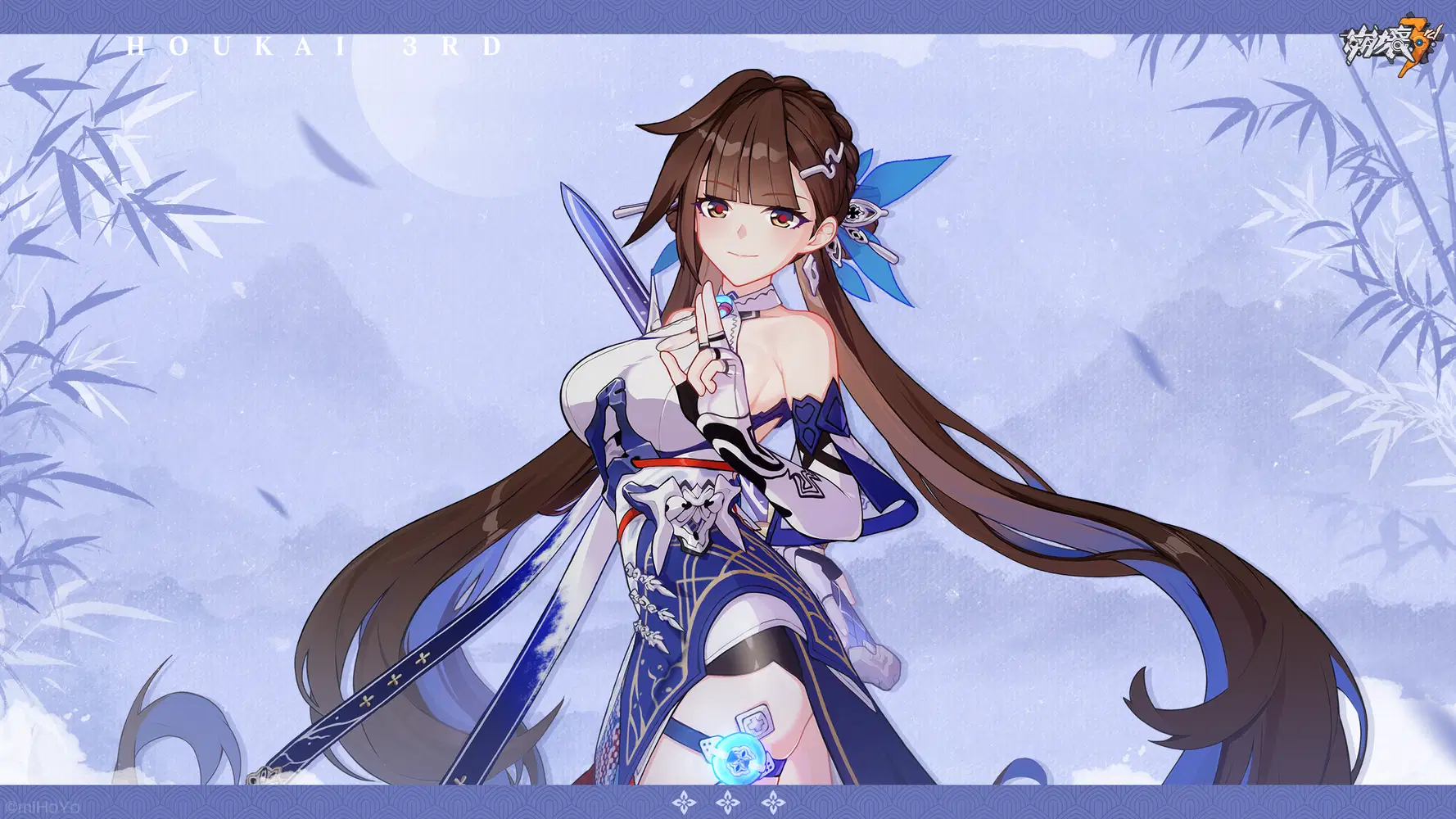 壁紙配布】「玉騎士・月痕」/「李素裳・神州憶剣」 Honkai Impact 3rd 