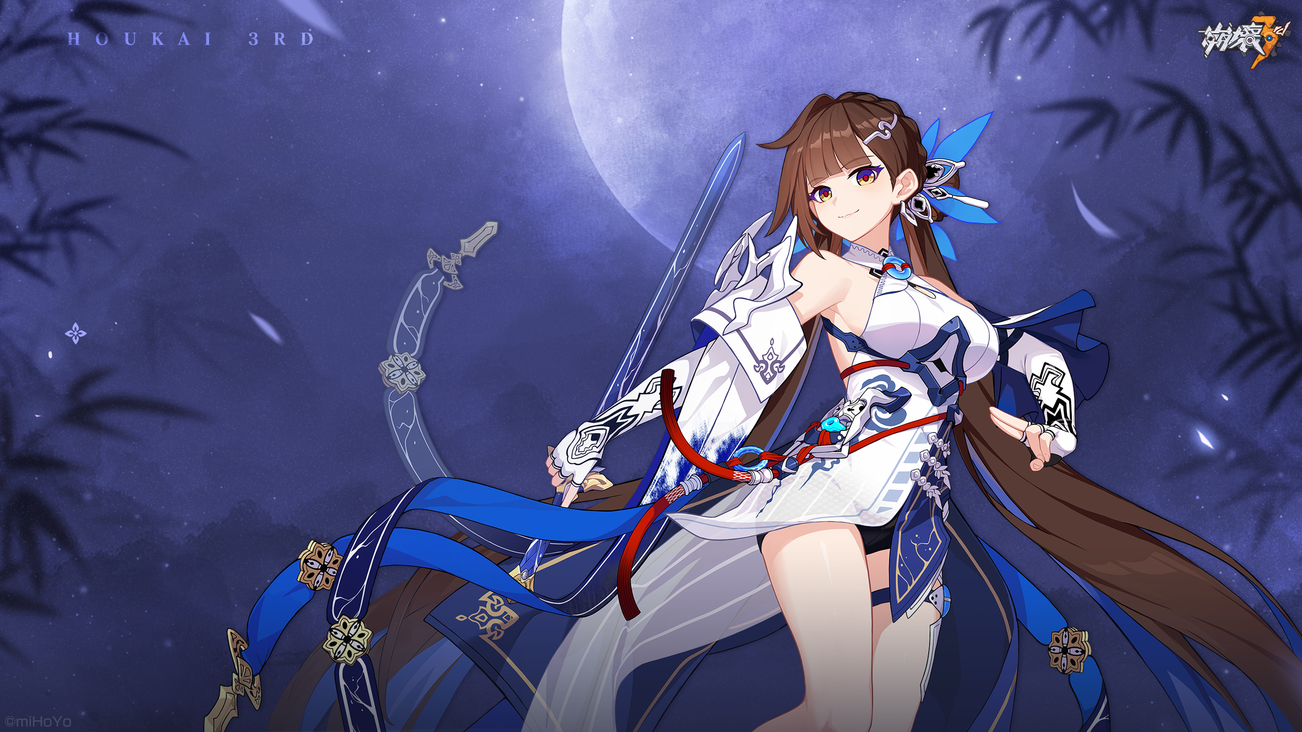 壁紙配布】「玉騎士・月痕」/「李素裳・神州憶剣」 Honkai Impact 3rd