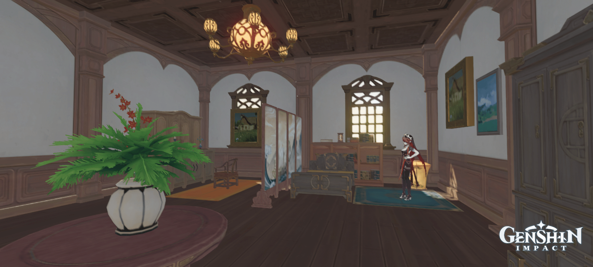 Mondstadt style Hotel (Cool Isle teapot tour) Genshin Impact HoYoLAB
