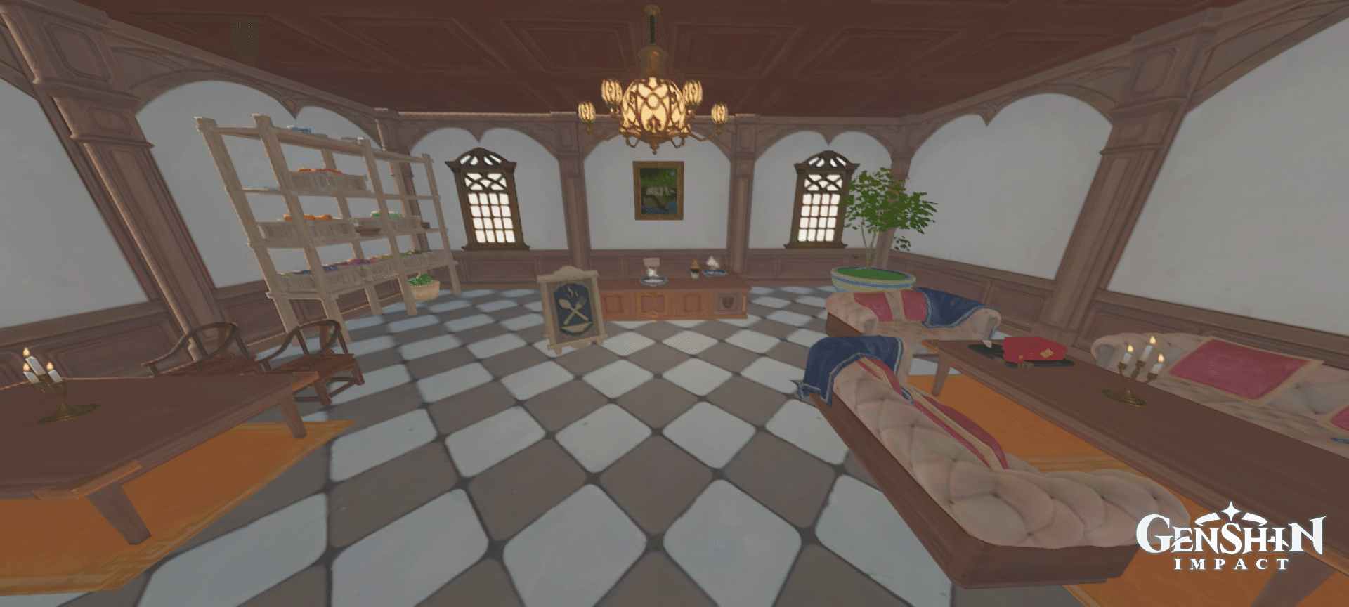 Mondstadt style Hotel (Cool Isle teapot tour) Genshin Impact HoYoLAB