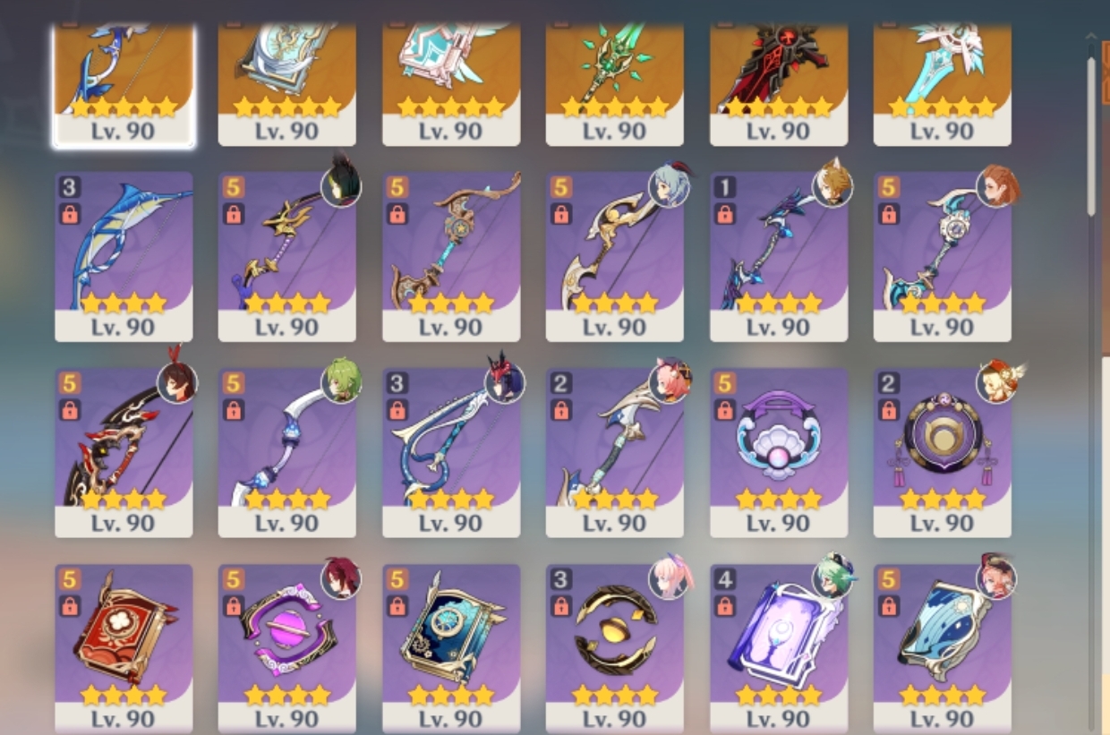 F2P Lvl 90 everything! Genshin Impact | HoYoLAB