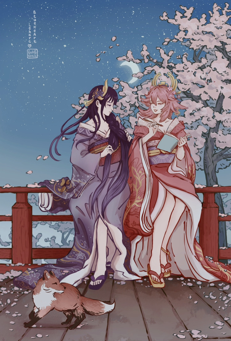 The story of the archon and the fox envoy. Genshin Impact HoYoLAB