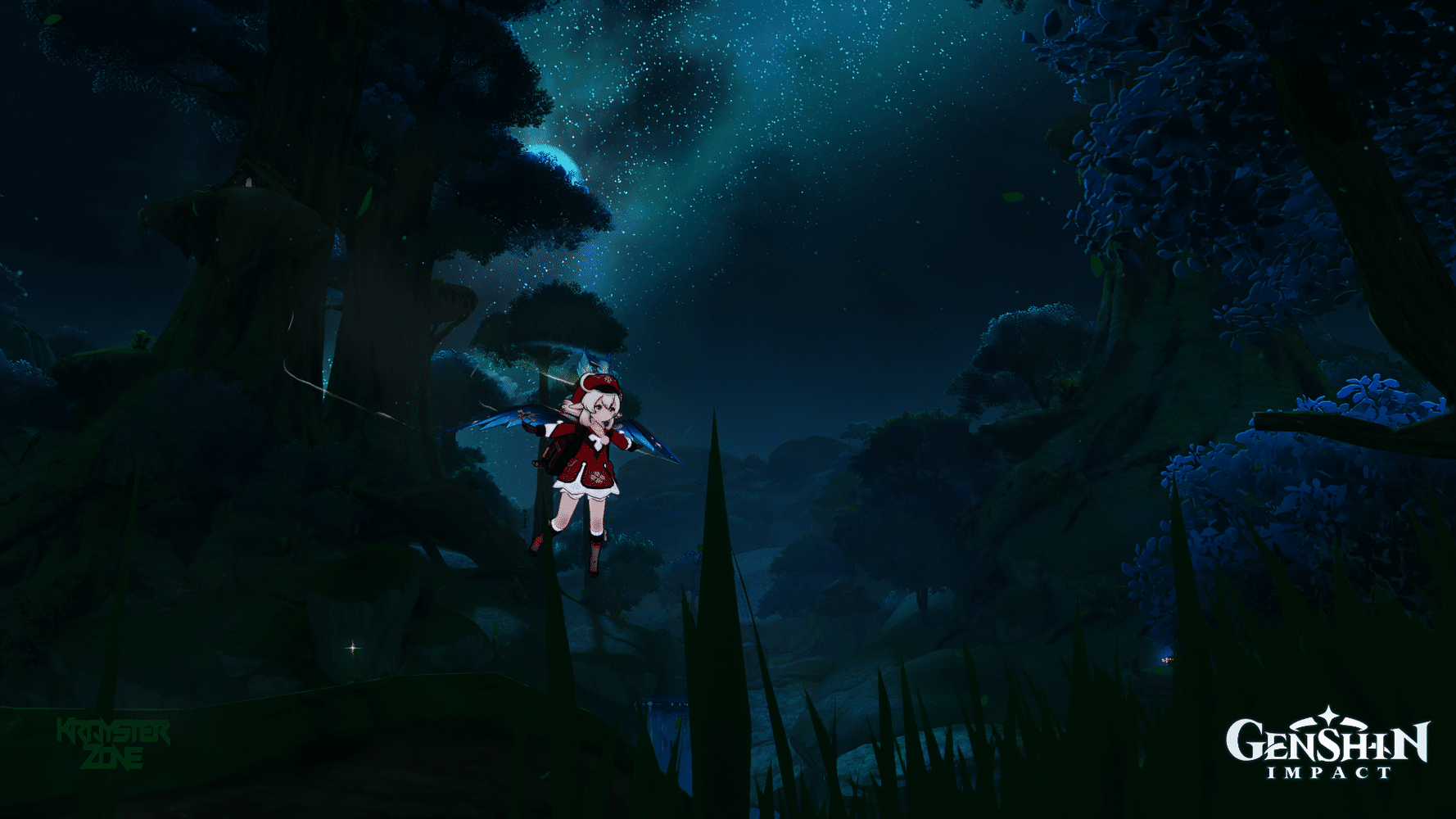 Klee is not a baby and is definitely allowed out to play at night