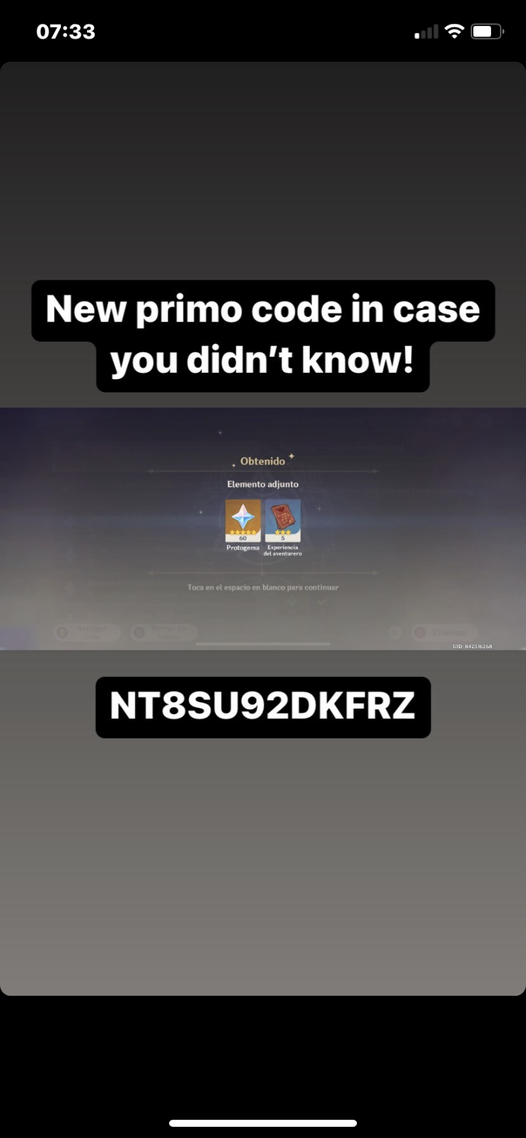 Guide for codes Genshin Impact HoYoLAB