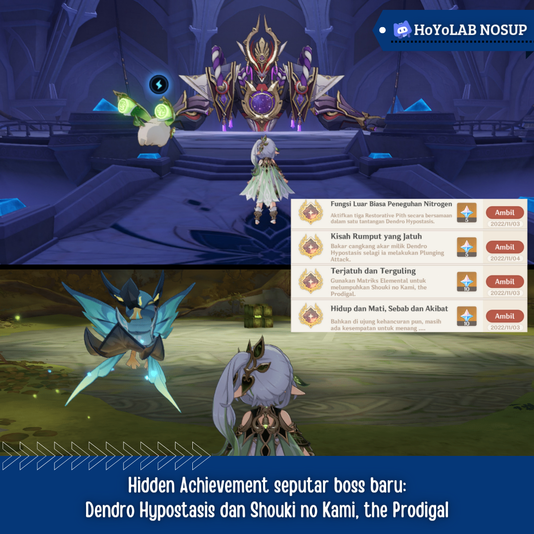 [Versi 3.2] Hidden Achievement melawan boss baru: Dendro Hypostasis dan ...