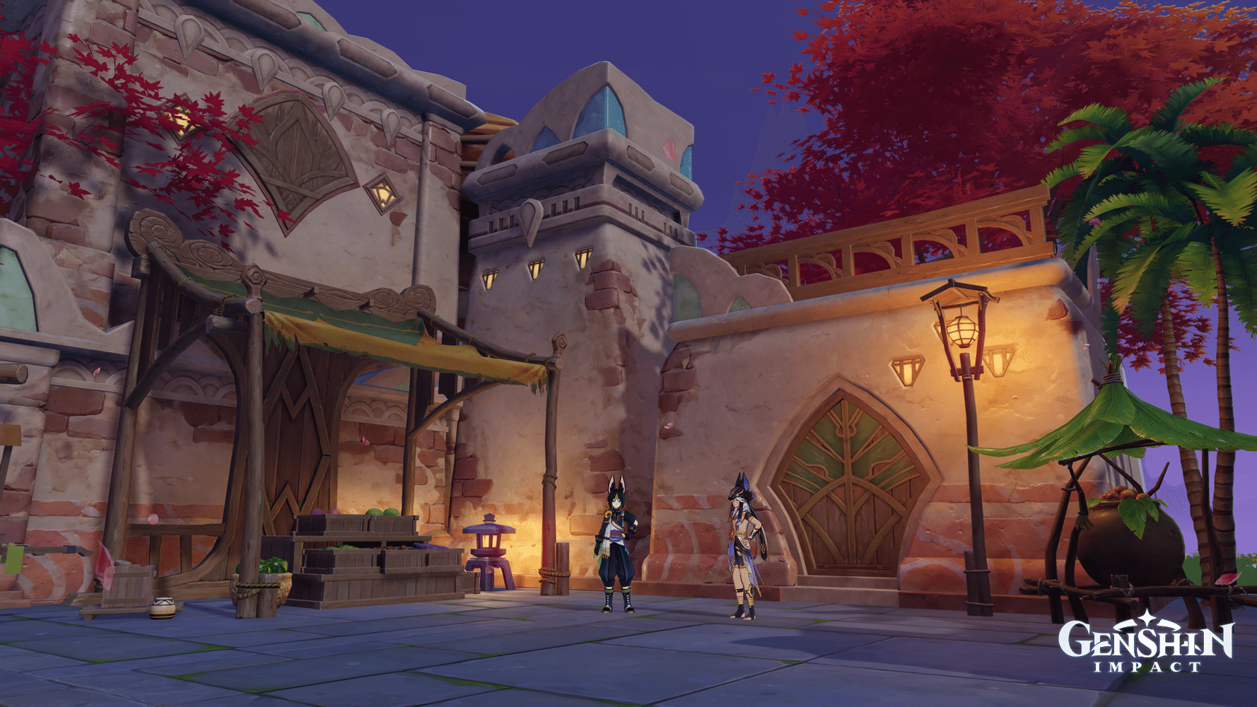 Teapot Showcase (NA) Sumeru Hotspring Town with replica ID Genshin