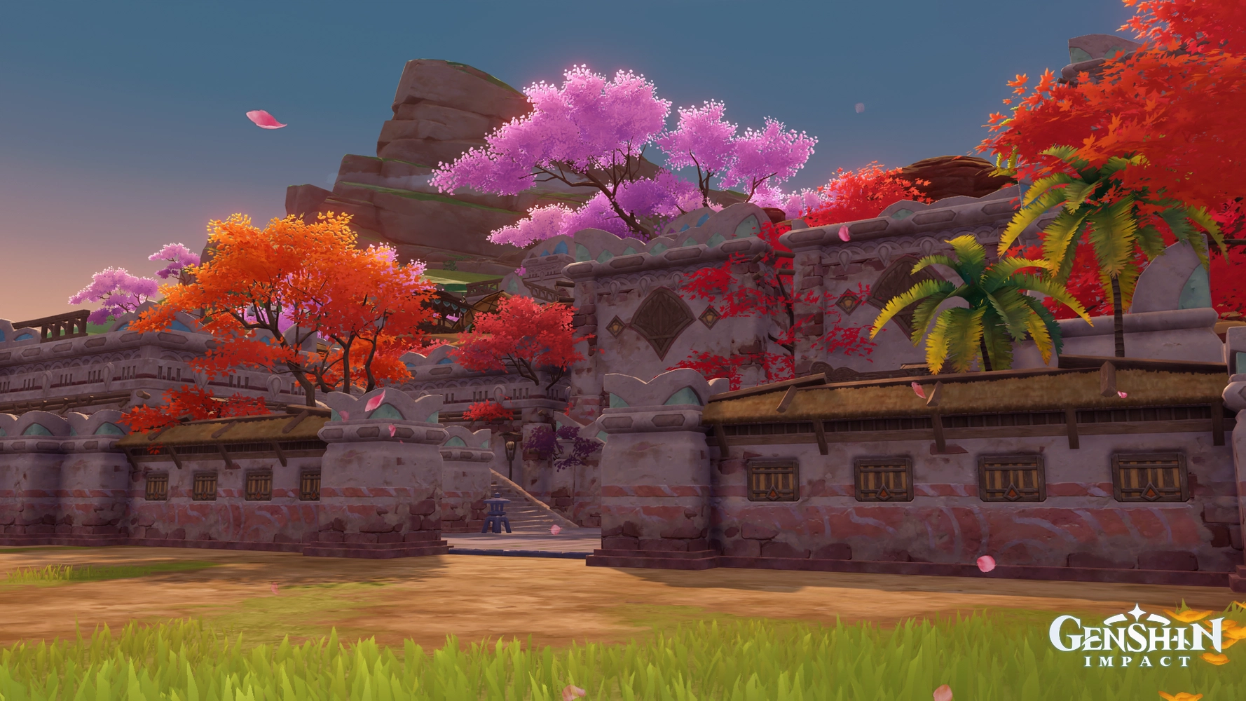 Teapot Showcase (NA) Sumeru Hotspring Town with replica ID Genshin