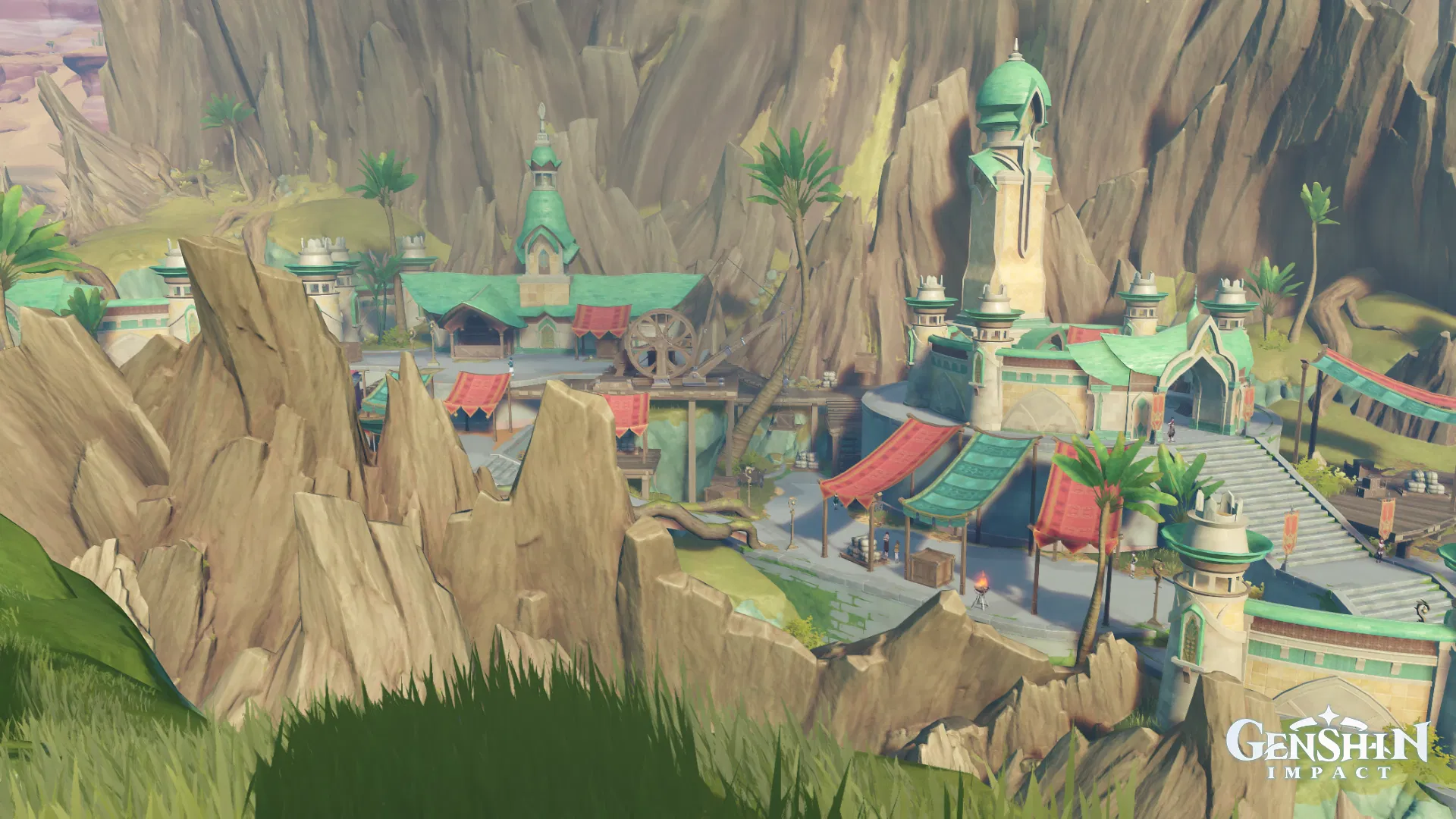 Caravan Ribat, Ashavan Realm, Dharma Forest, Sumeru. Genshin Impact ...