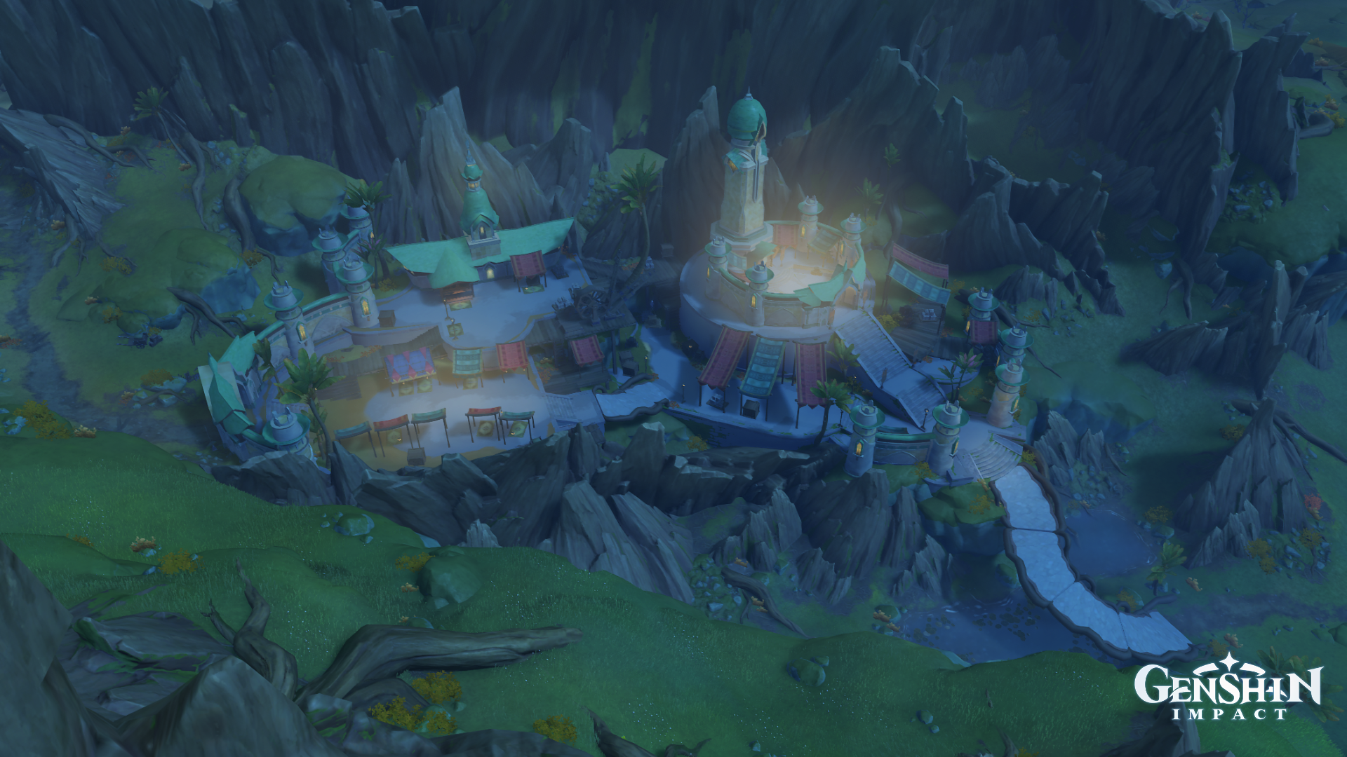 Caravan Ribat, Ashavan Realm, Dharma Forest, Sumeru. Genshin Impact ...