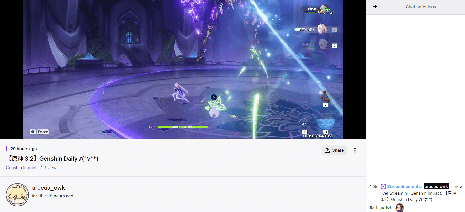 Genshin Live Stream原神直播 Genshin Impact | HoYoLAB