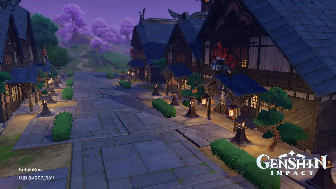 稲妻の町並み | 塵歌壺 | Serenitea Pot | Inazuma Town Genshin