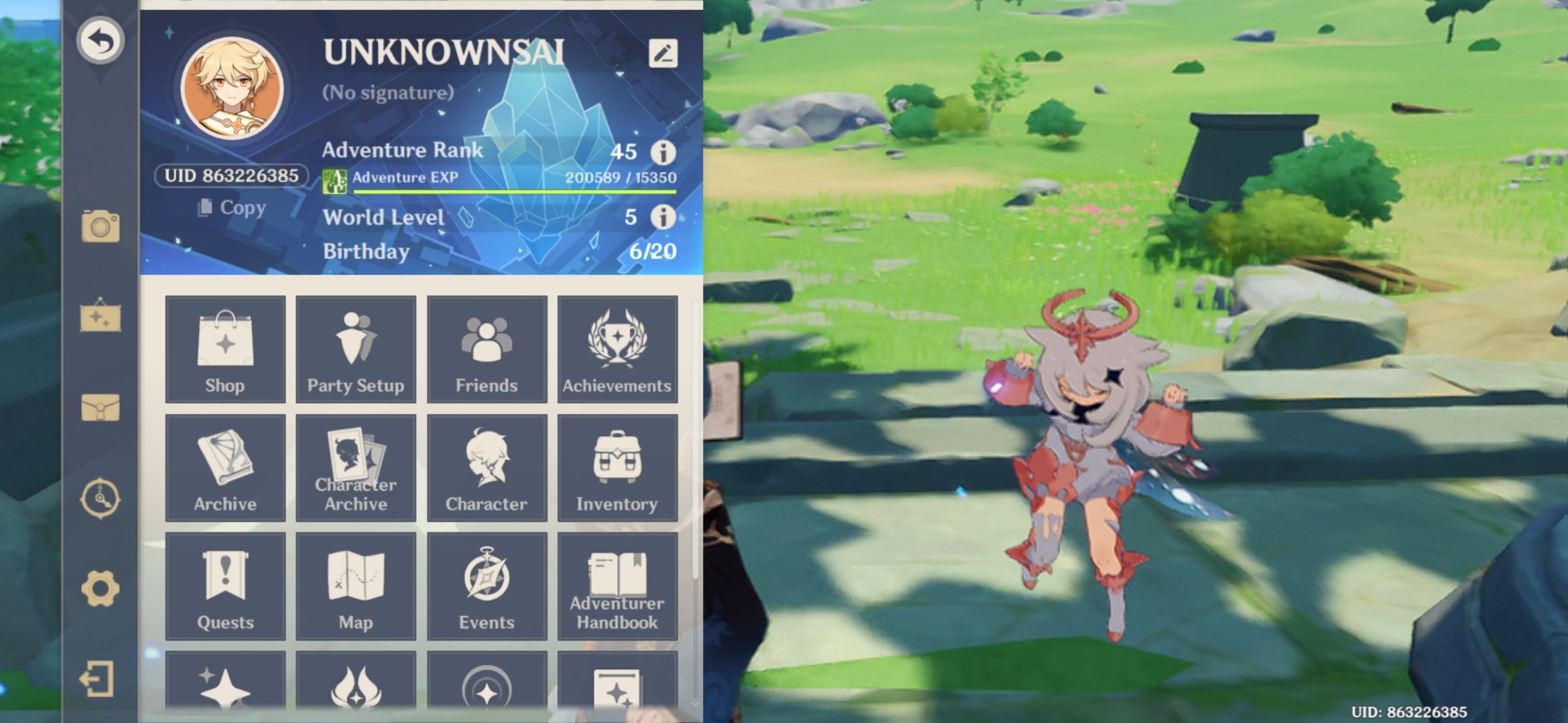 AR EXP......... Genshin Impact HoYoLAB