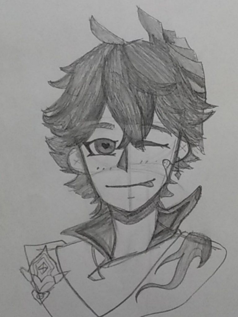 Тарталья фанарт Genshin Impact HoYoLAB