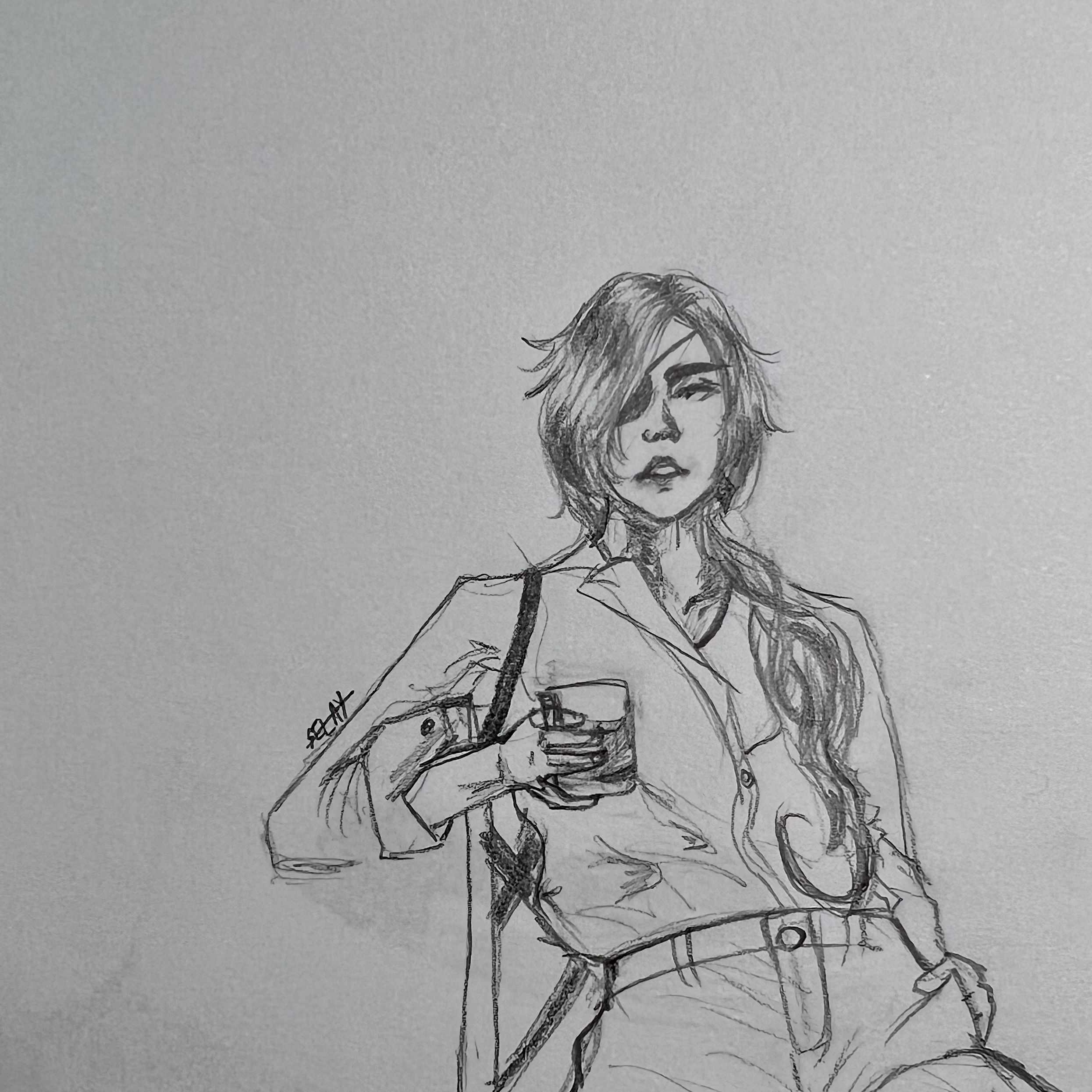 Messy kaeya sketch genshin impact hoyolab