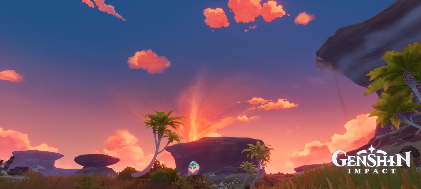 Sunset in Sumeru Desert Genshin Impact HoYoLAB