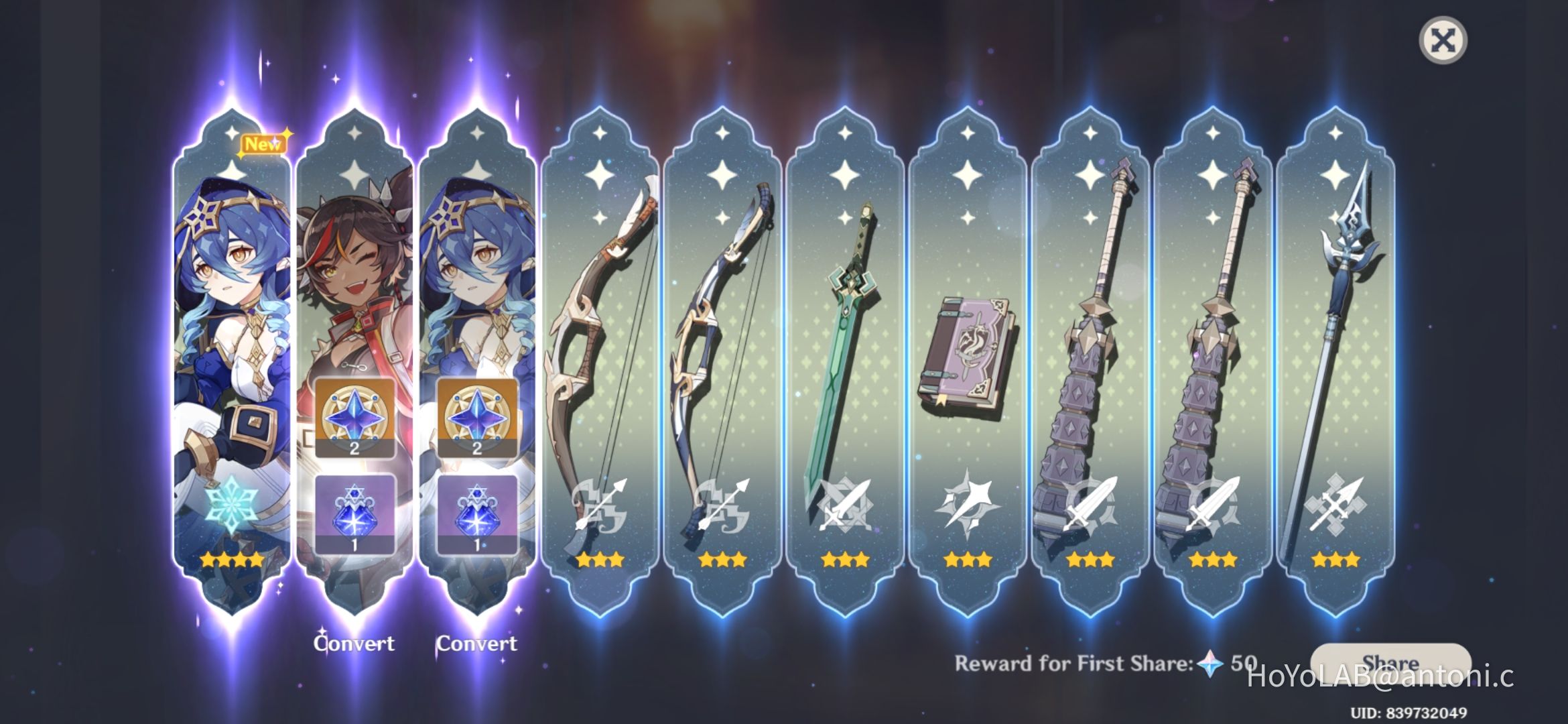 1 ten pull Genshin Impact | HoYoLAB