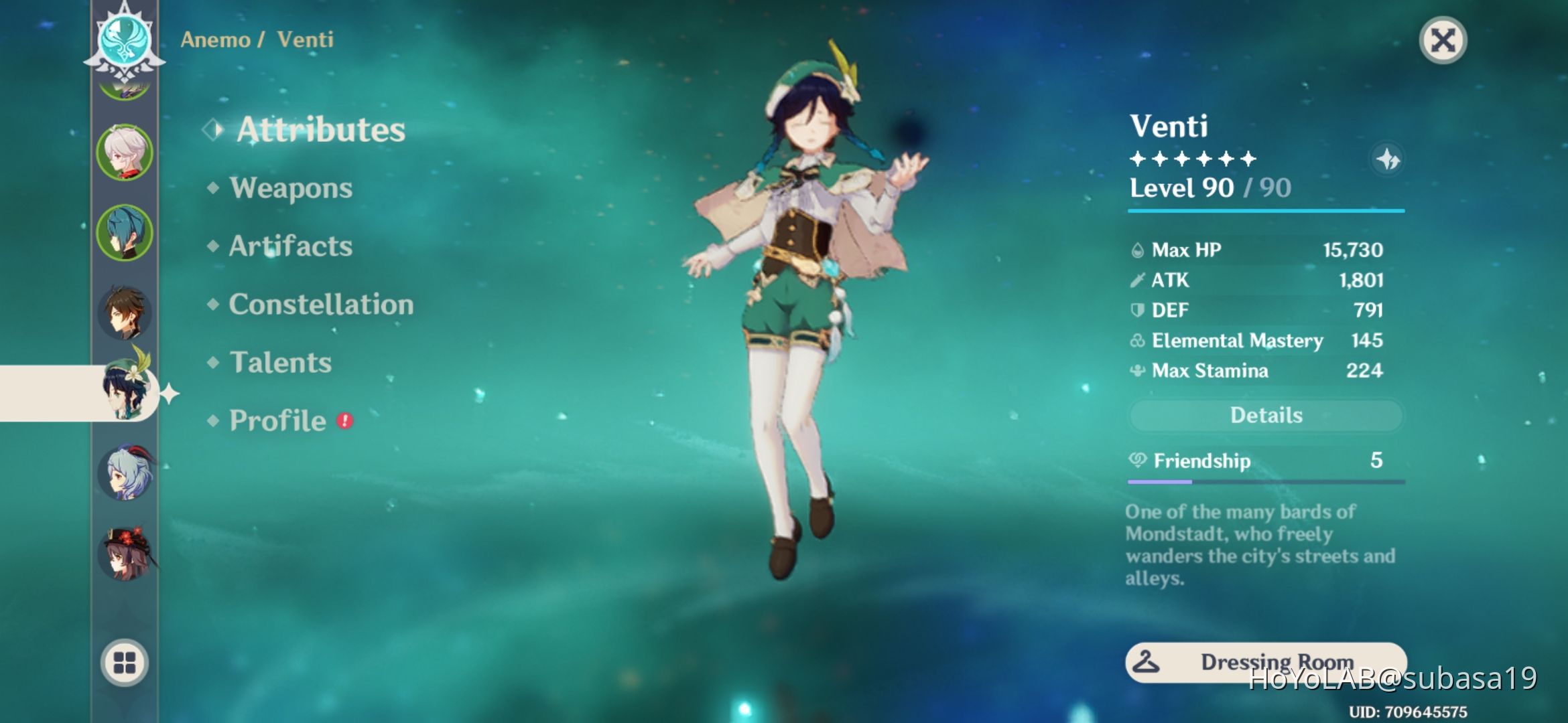 f2p Venti (Crit) build Genshin Impact | HoYoLAB