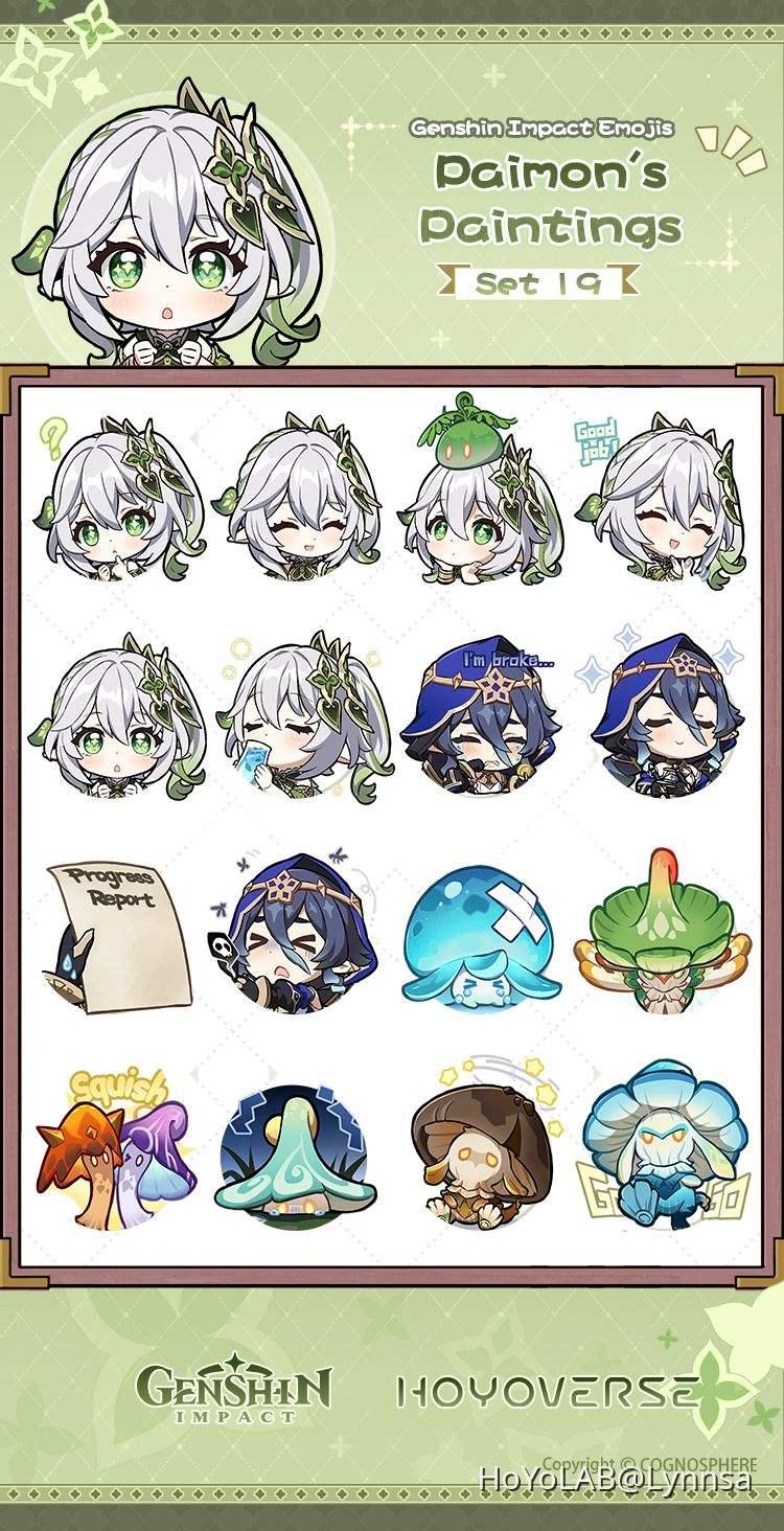 [NEW] Paimon's Paintings Set 19 emotes added to my drive of ...