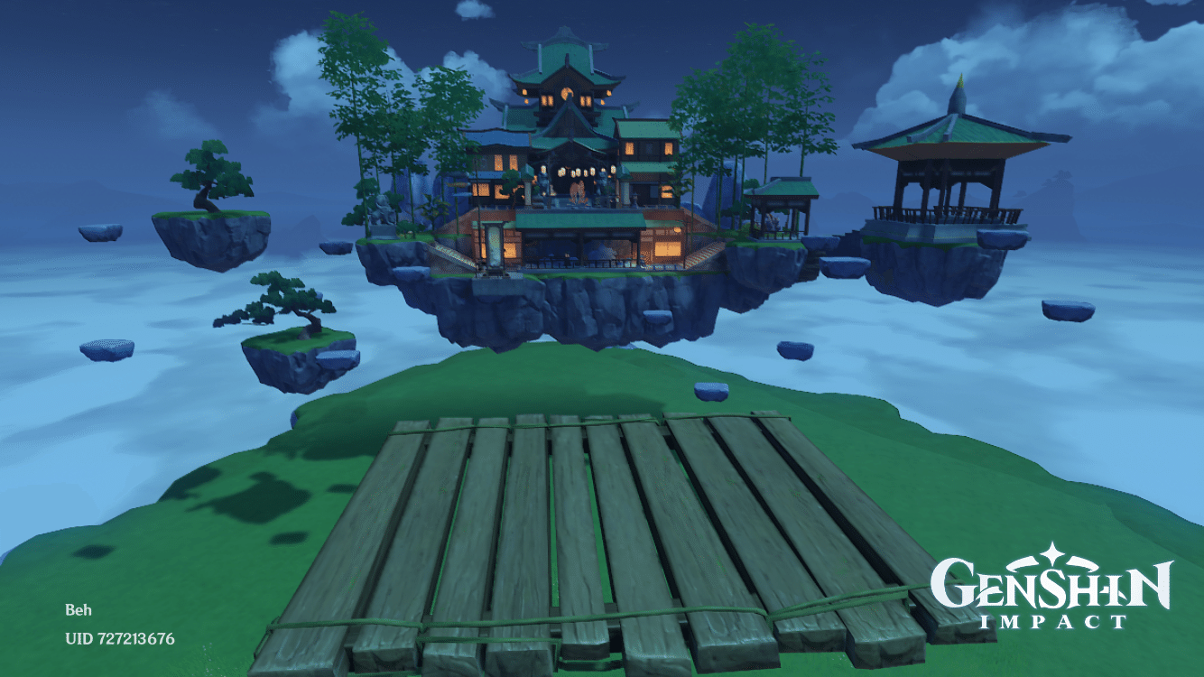 Serenitea pot design “floating liyue home area” Genshin Impact HoYoLAB