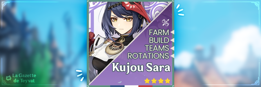 [GUIDE 3.3] Kujou Sara | Farm, build, teams, rotations Genshin Impact ...