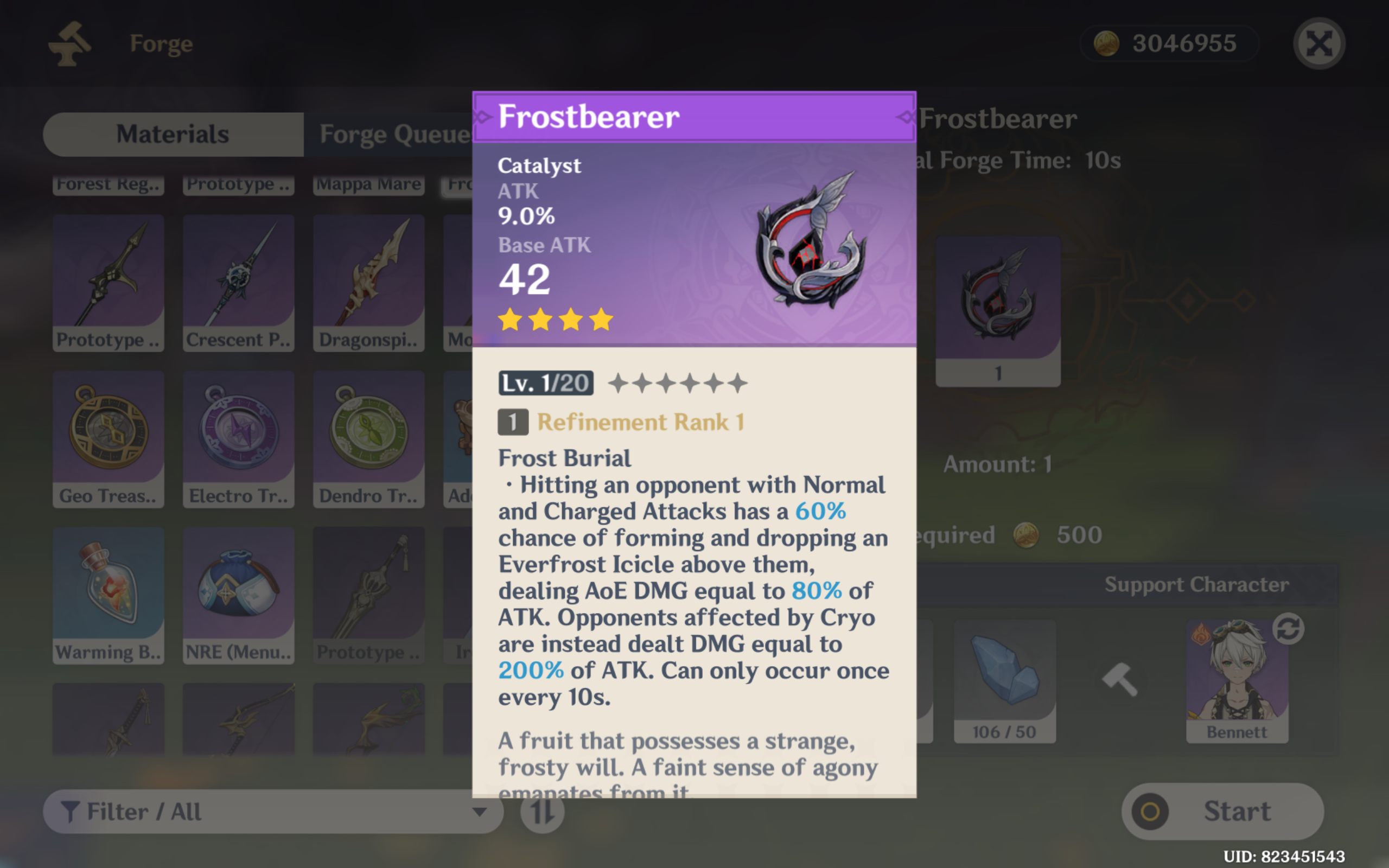 Cryo catalyst, when will you come? Genshin Impact HoYoLAB