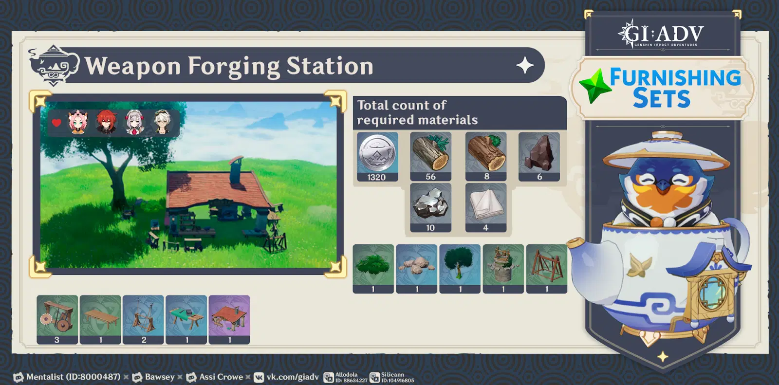 Companions & Furnishing Sets. Serenitea Pot Genshin Impact HoYoLAB