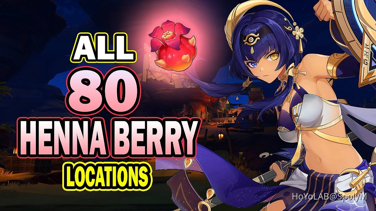 All 80 Henna Berry Locations Genshin Impact HoYoLAB