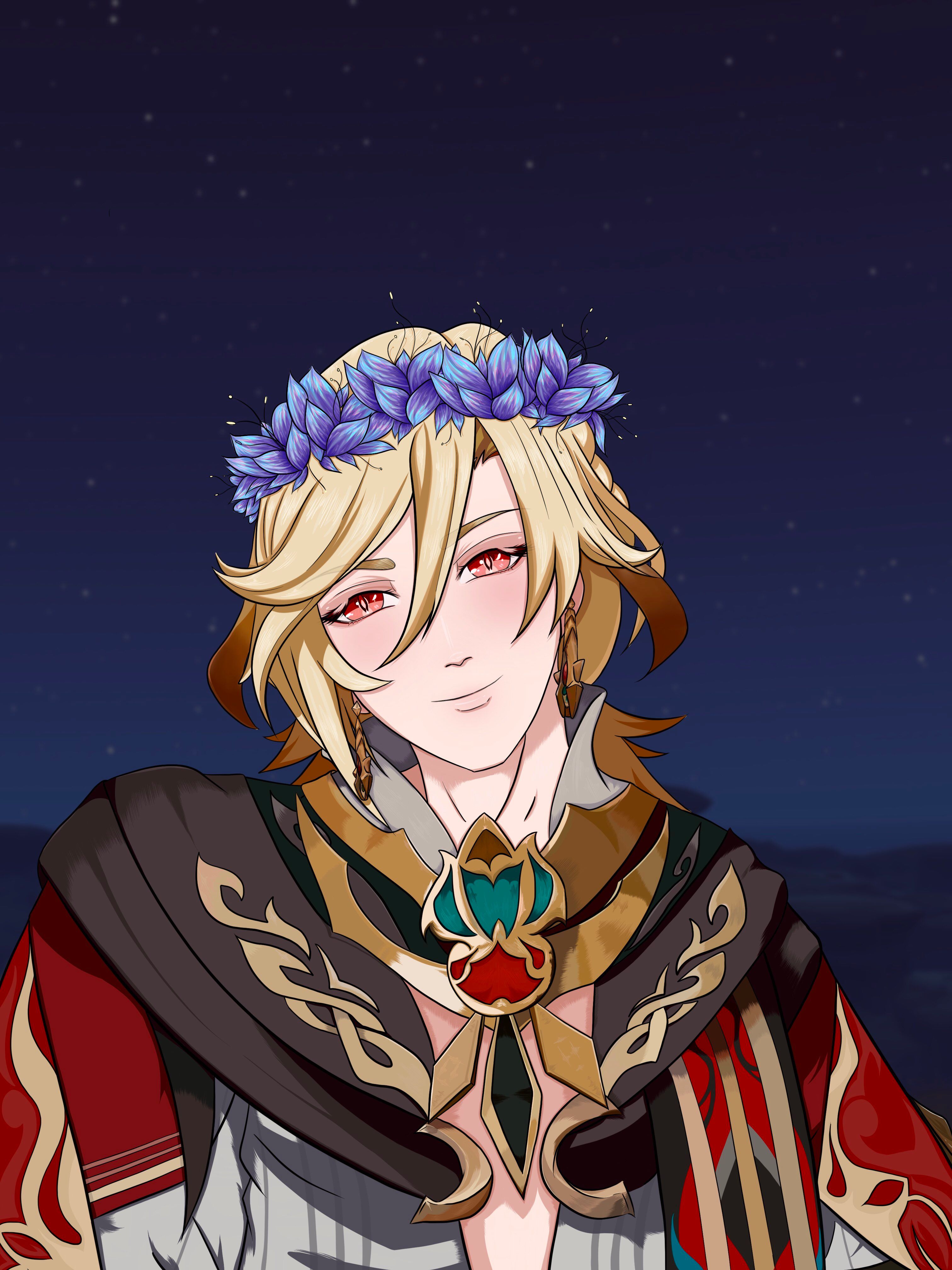 Kaveh as the Goddess of Flowers Genshin Impact HoYoLAB