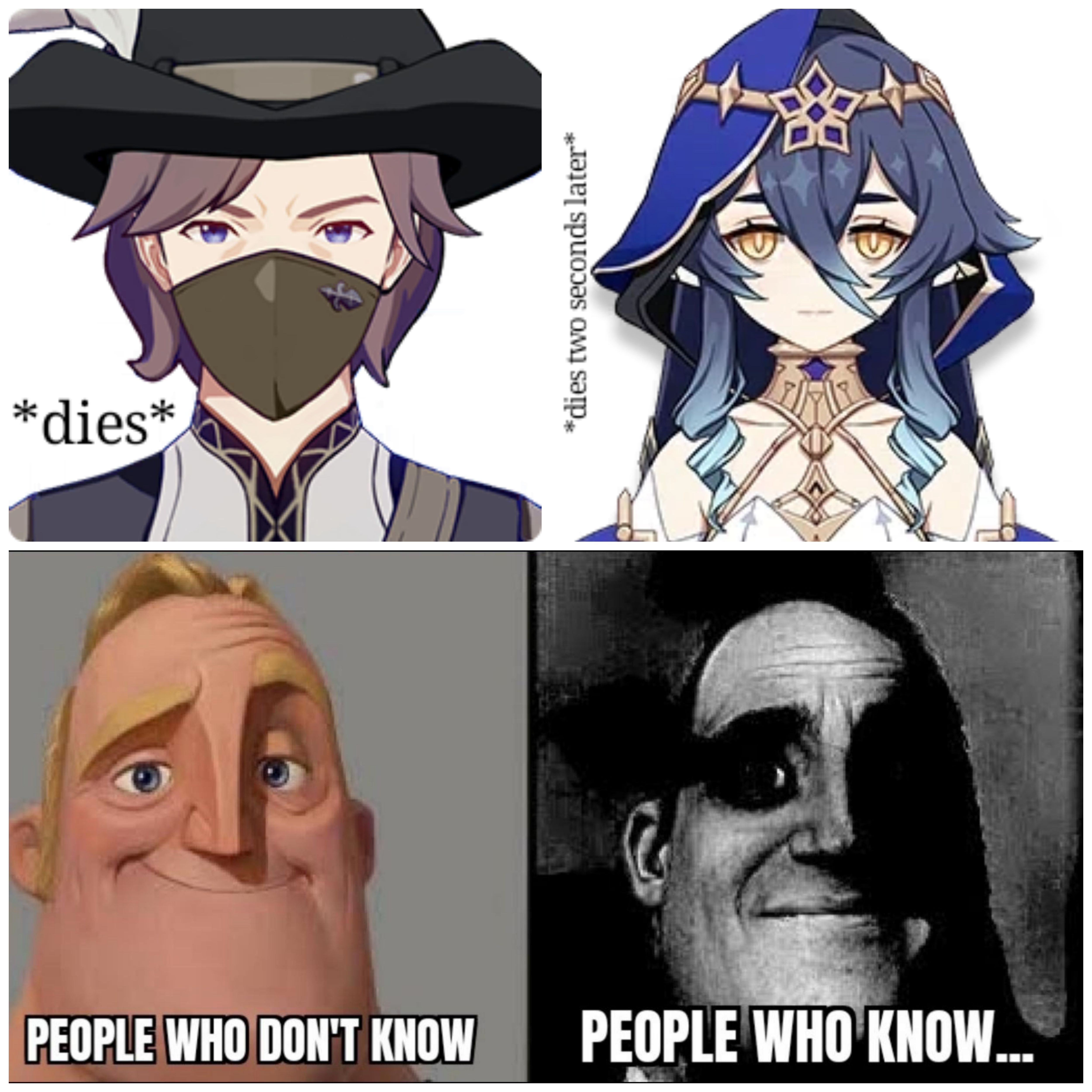 A meme of advanced humor Genshin Impact | HoYoLAB