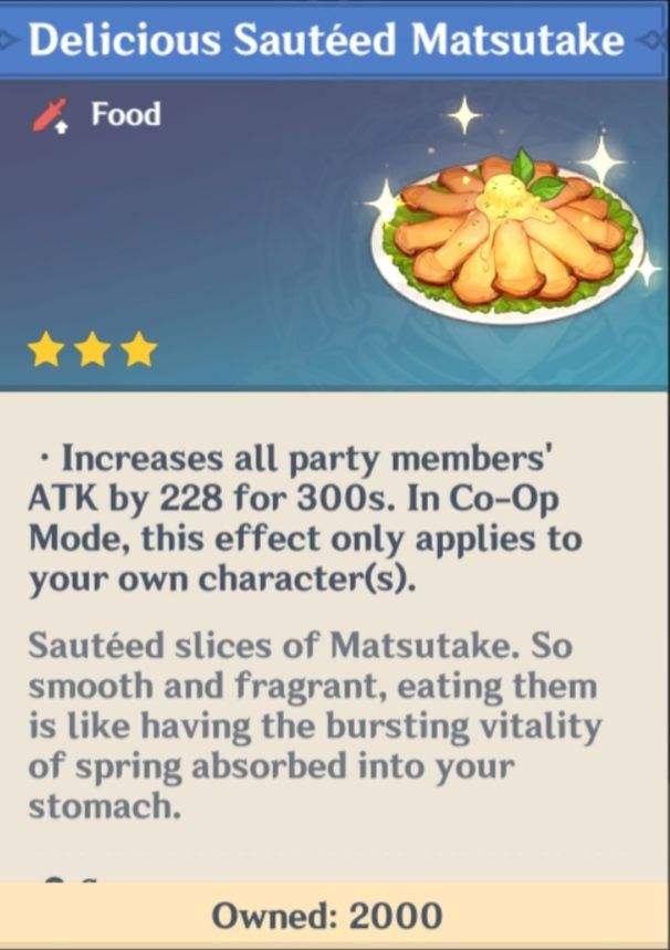 Razor' Specialty & Sauteed Matsutake Genshin Impact HoYoLAB