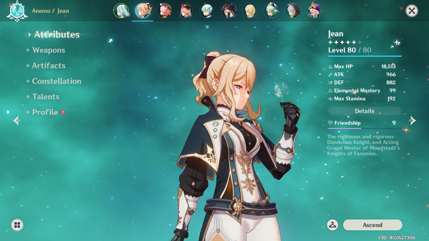 My best character so far. (F2P) Genshin Impact HoYoLAB