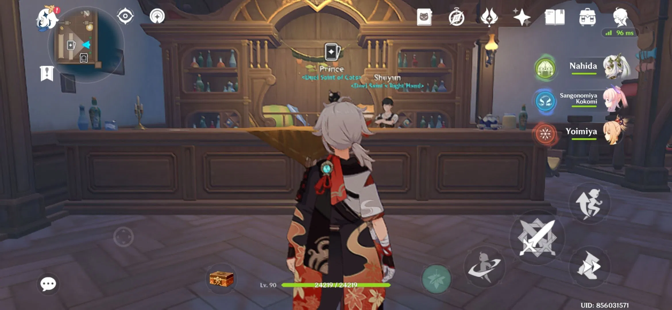 You can teleport directly to inside of the Cat's Tail Bar Genshin