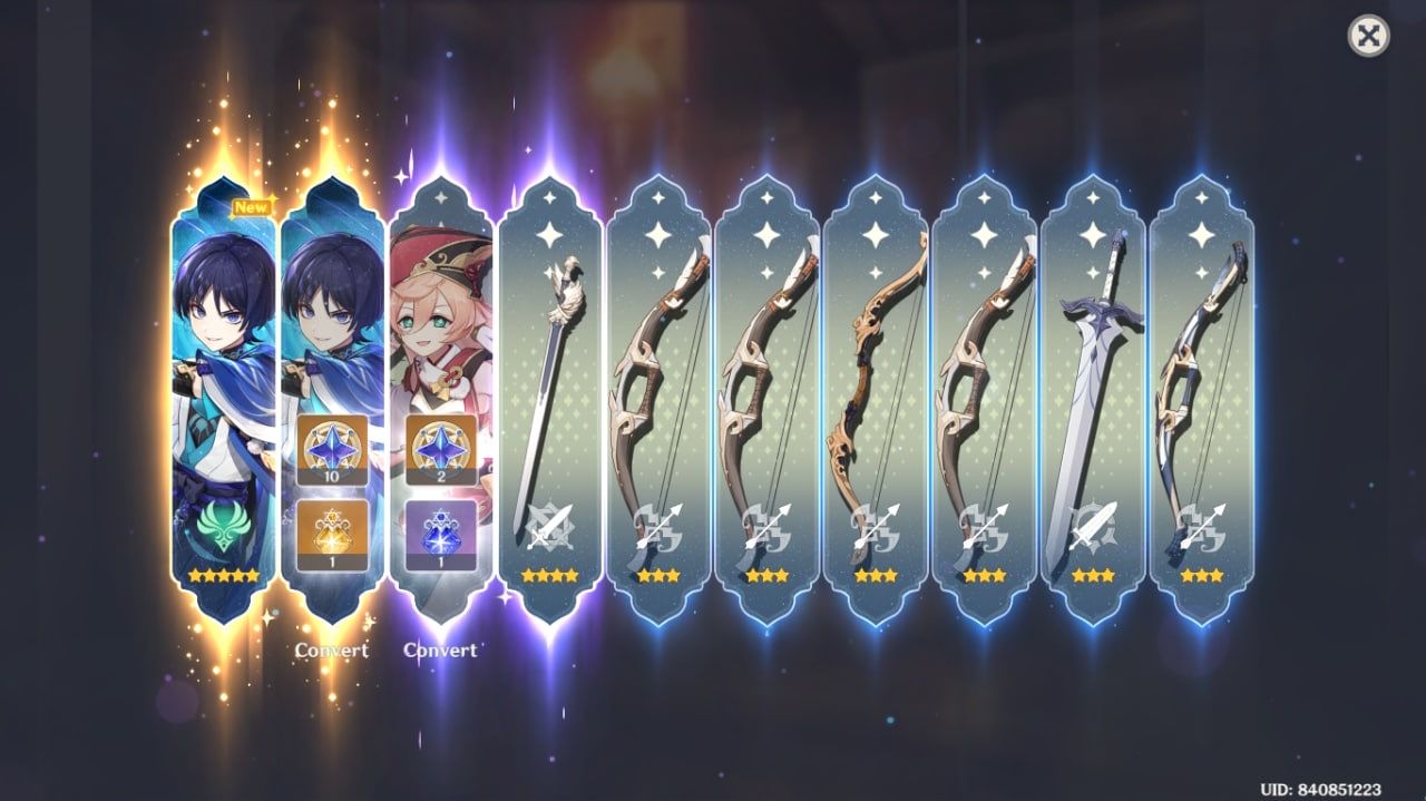 My first ever lucky pulls😭 Genshin Impact | HoYoLAB