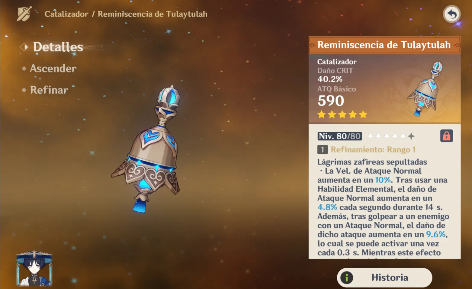 Análisis de arma Reminiscencia de Tulaytulah Genshin Impact HoYoLAB