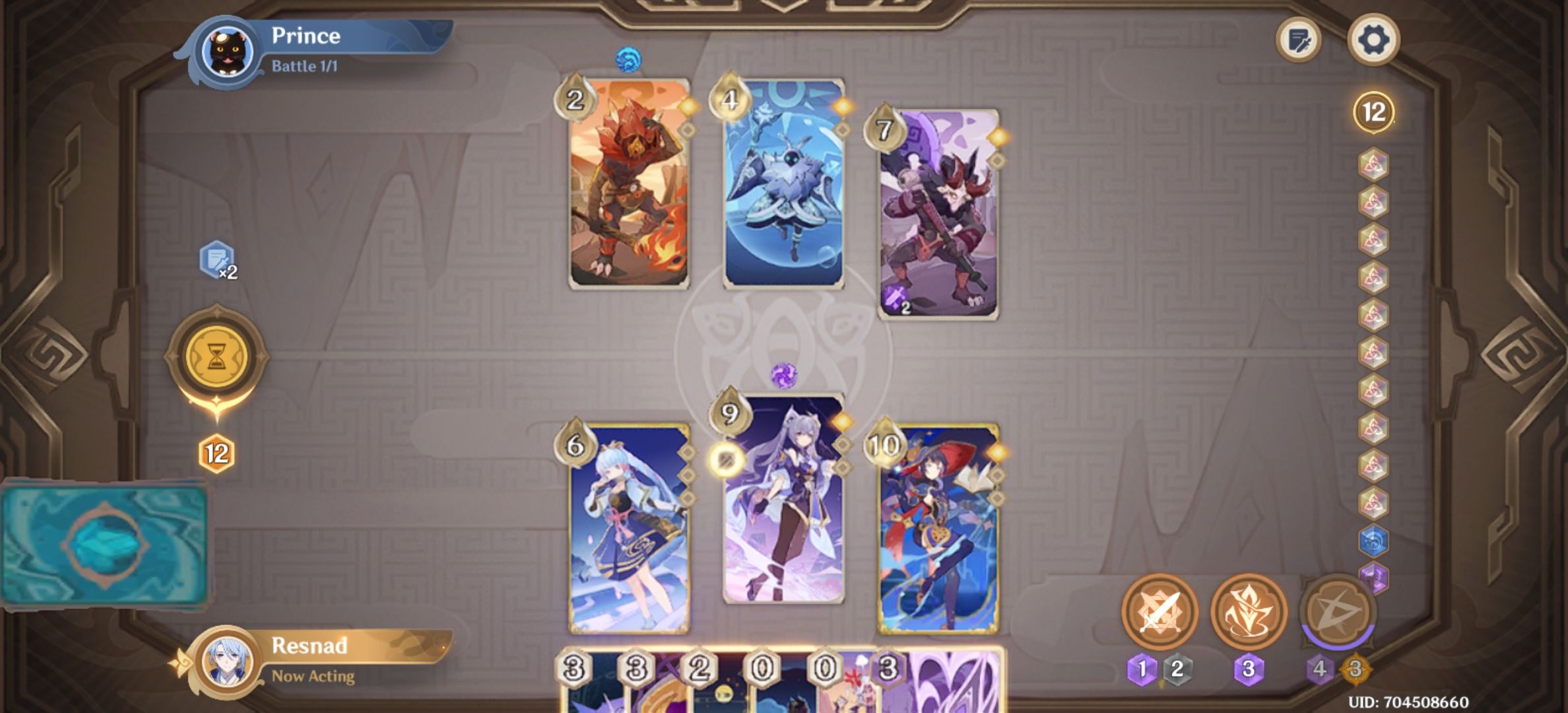 Got 12 dice in genius invocation tcg and 8 of them were omni elemental