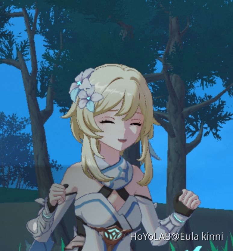 Сфоткали Люмин с ивента! Ну не могу, она такая милая (≧∇≦) Genshin ...