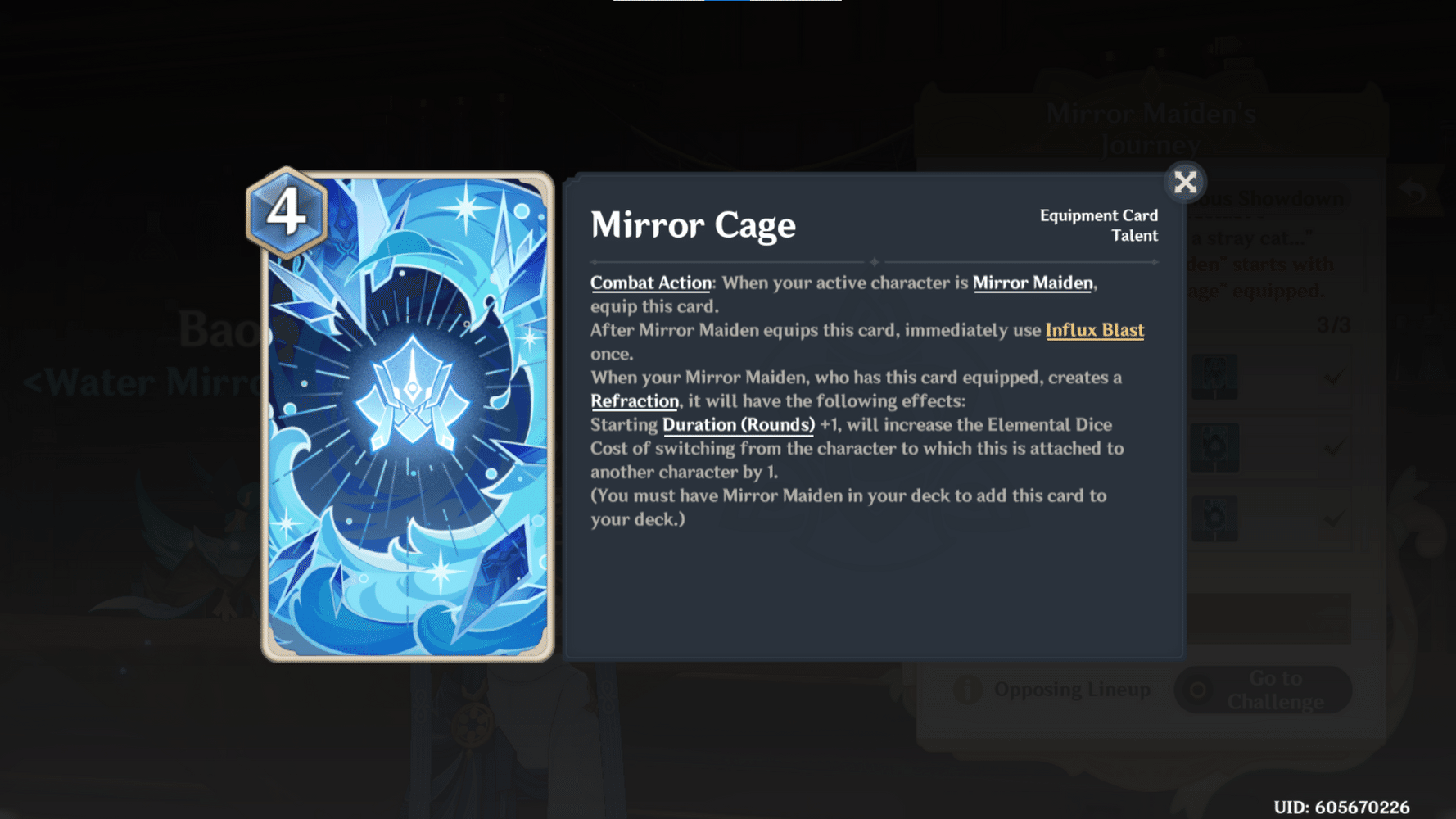 Genius Invokation TCG Tavern Challenge Tips + Mirror Maiden Genshin ...