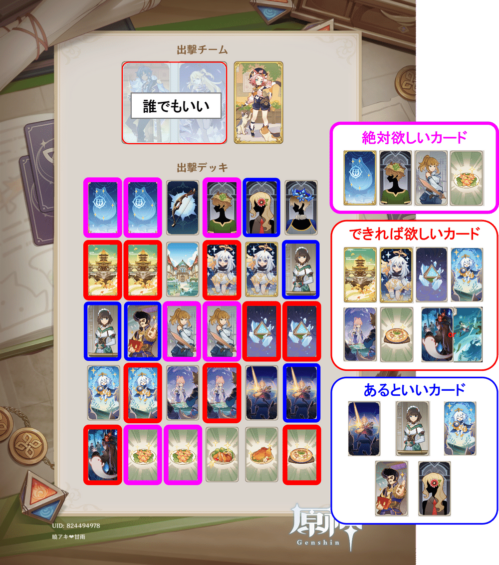 七聖召喚の酒場挑戦Tips+純粋精霊(幸運ディオナ+Wエリン) | Genshin Impact | HoYoLAB