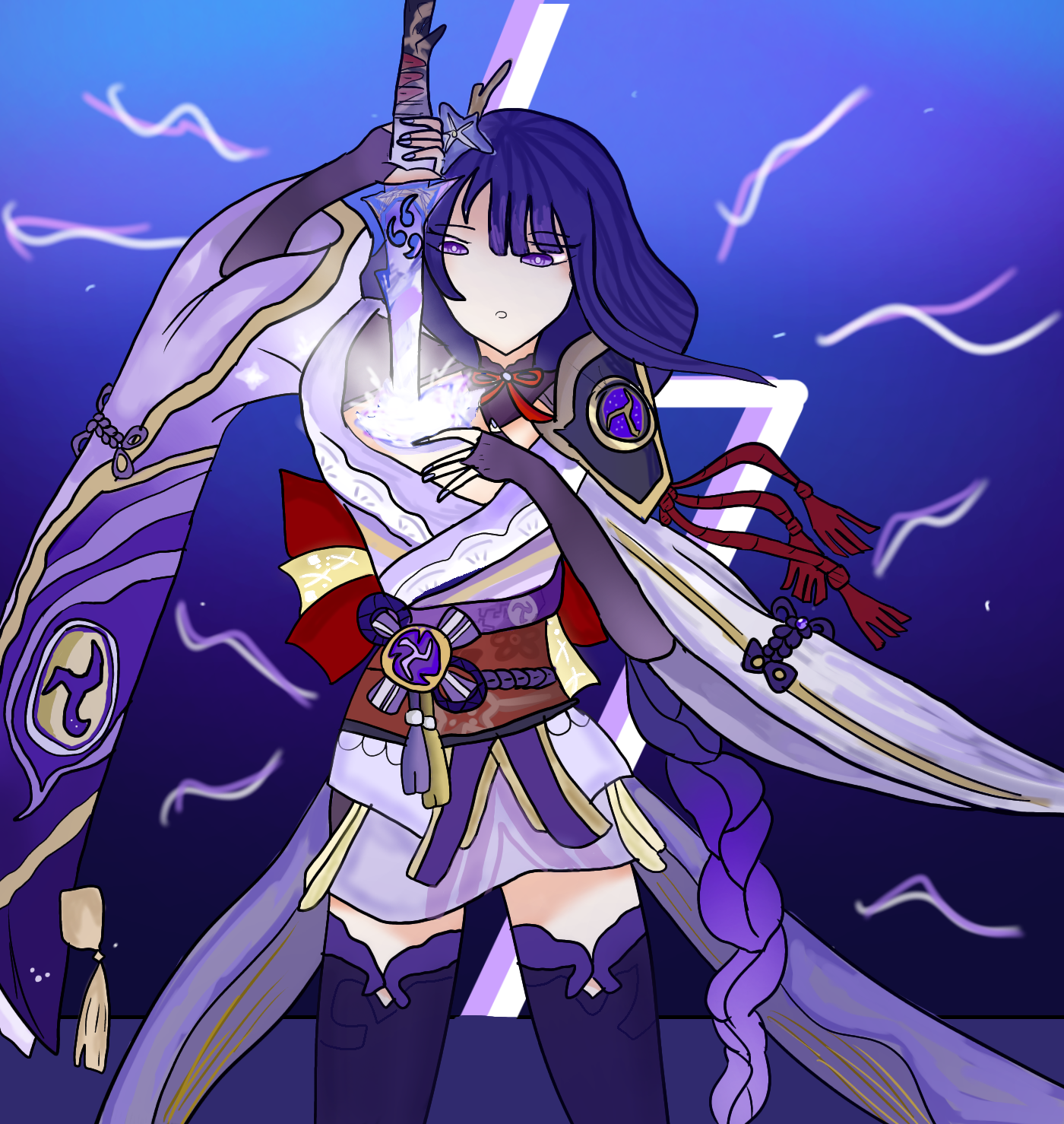 Raiden shogun fanart contest Genshin Impact | HoYoLAB